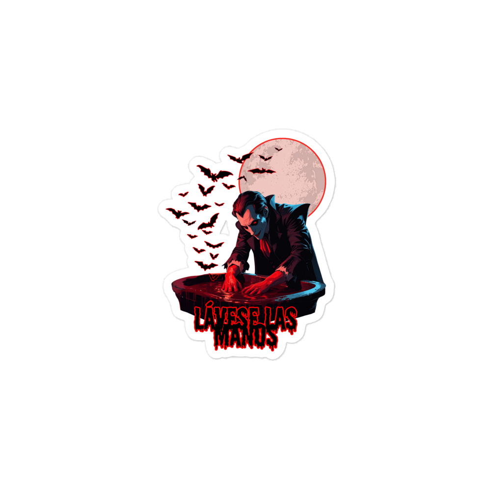 Laves Las Manos Vampire Kiss Cut Sticker