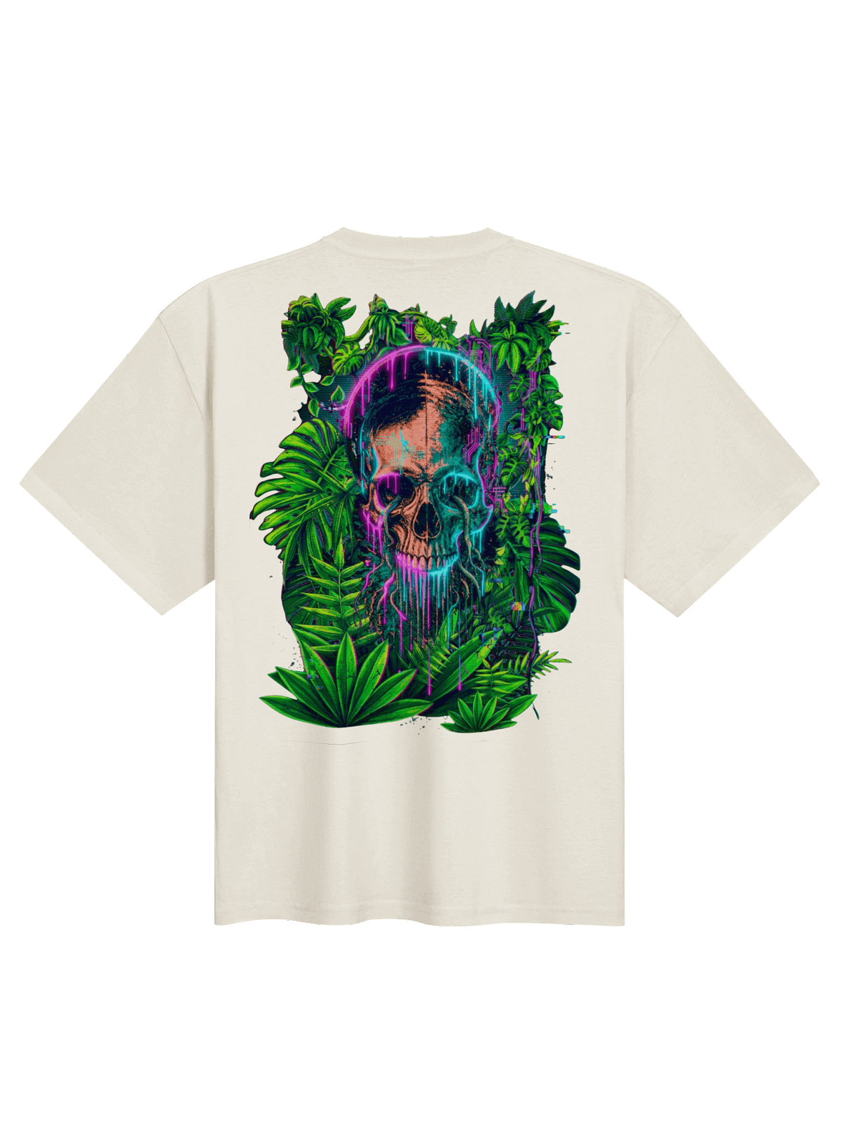 Neon Skull Jungle Tee