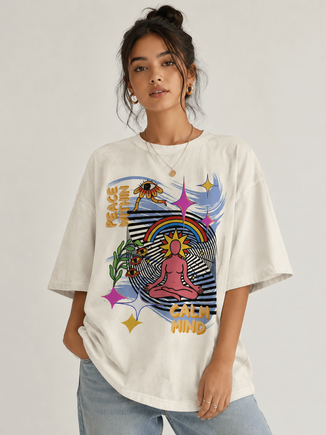 Peace Within Pop Art Tee