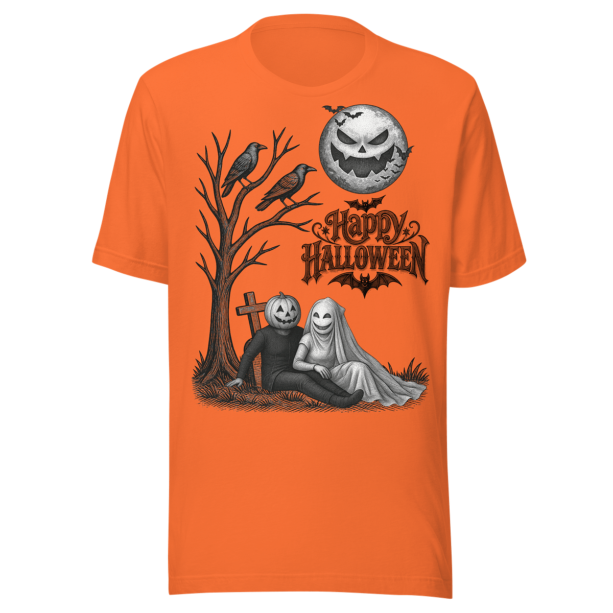 Spooky Moon Halloween Tee