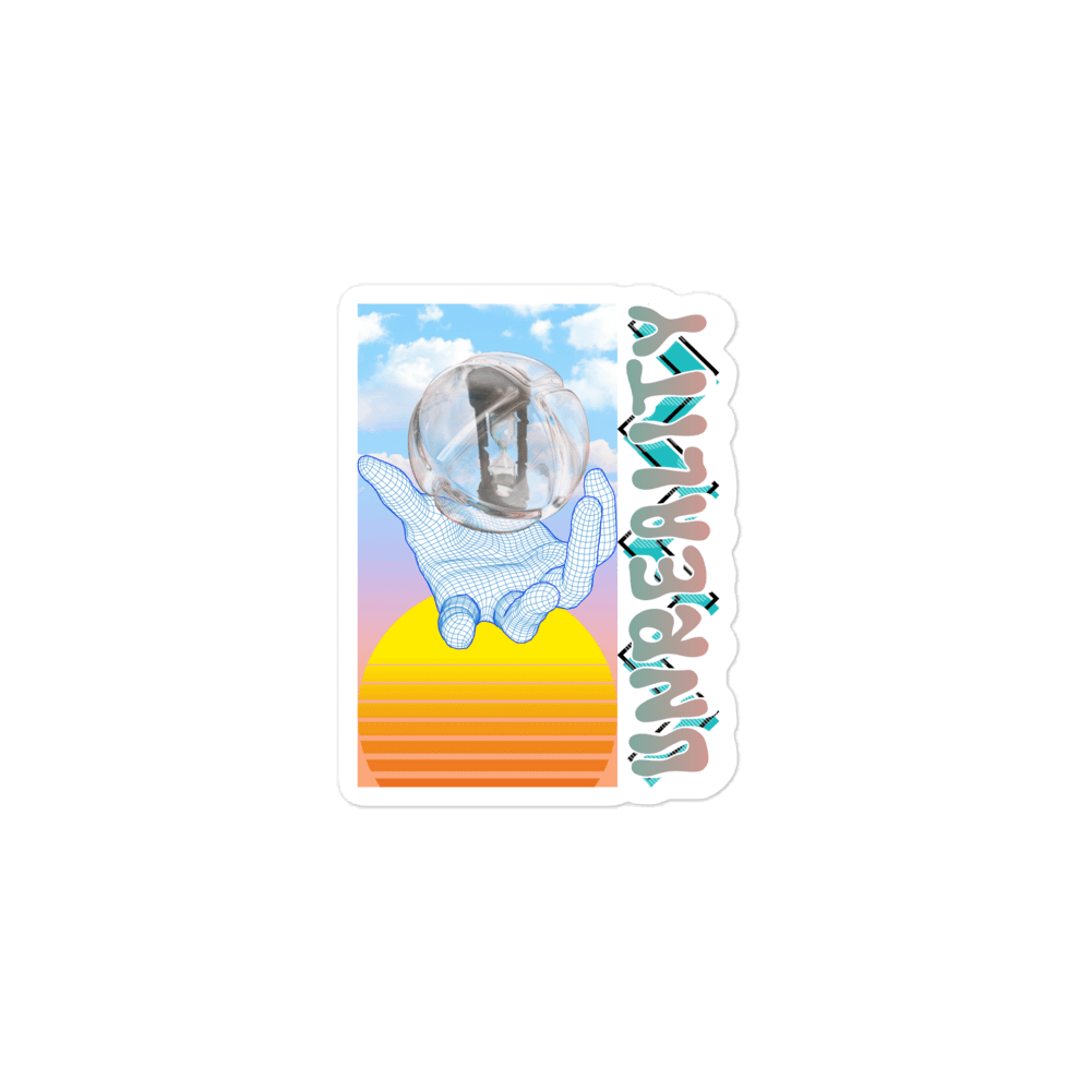 Surreal Unreality Kiss Cut Sticker