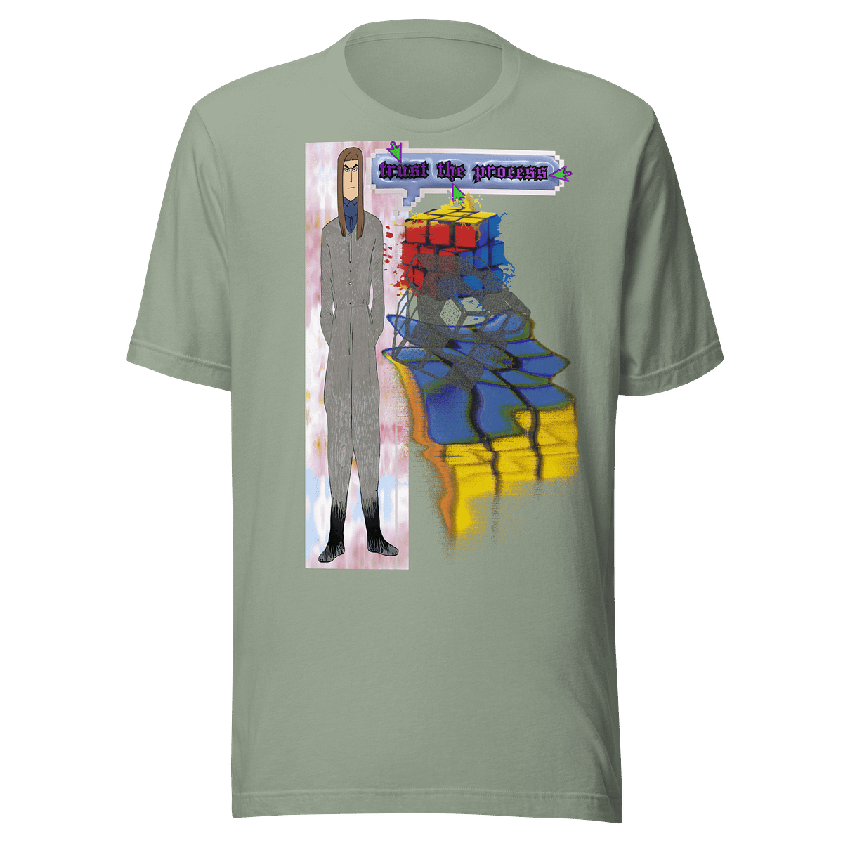 Trust the Process Glitch Tee