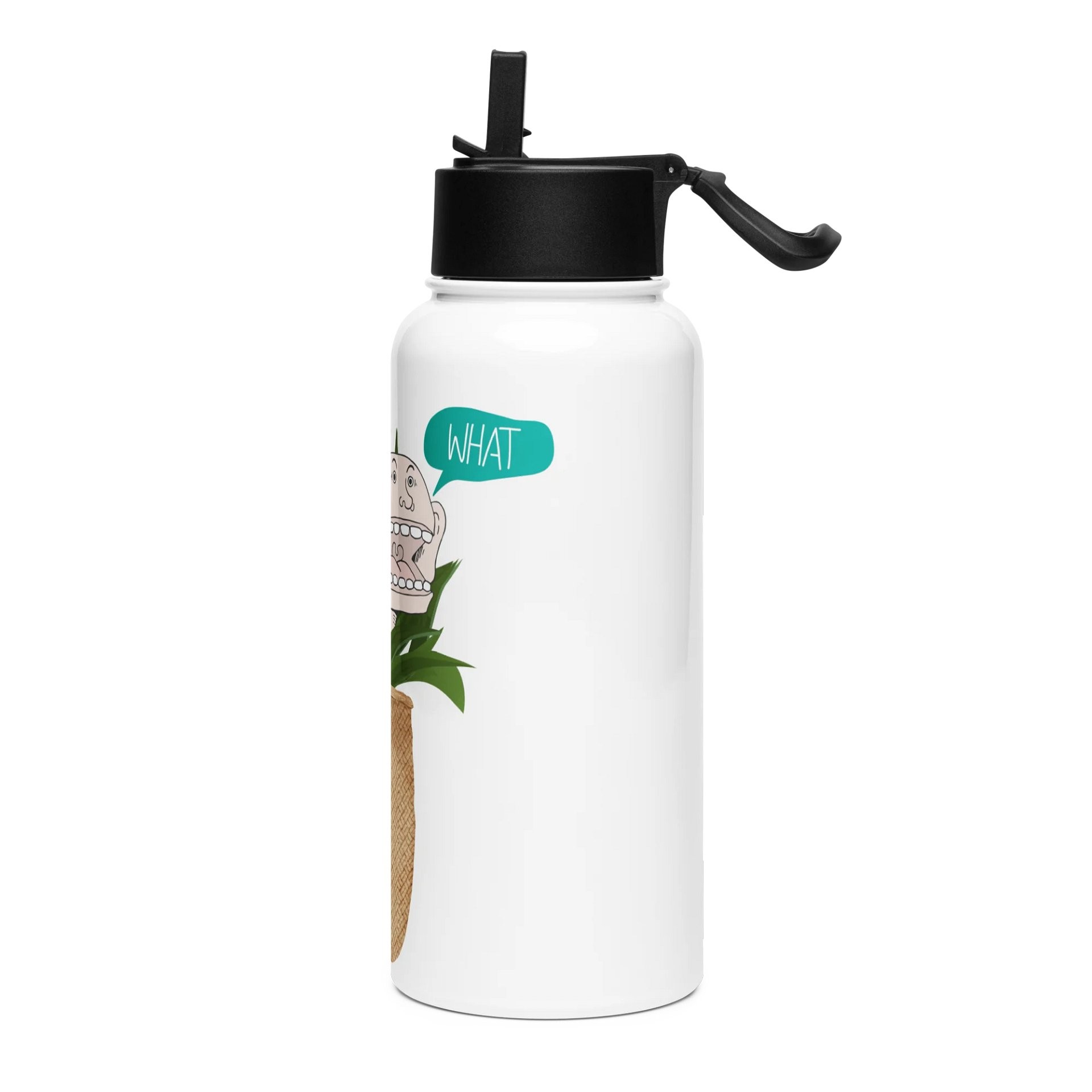 Whimsical Water Bottle - What's Your Drink?, view 3