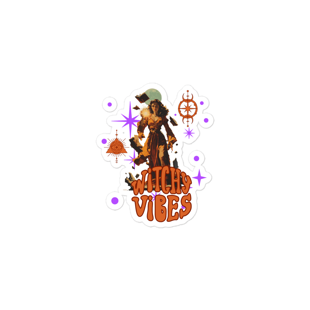 Witchy Vibes Mystical Kiss Cut Stickers