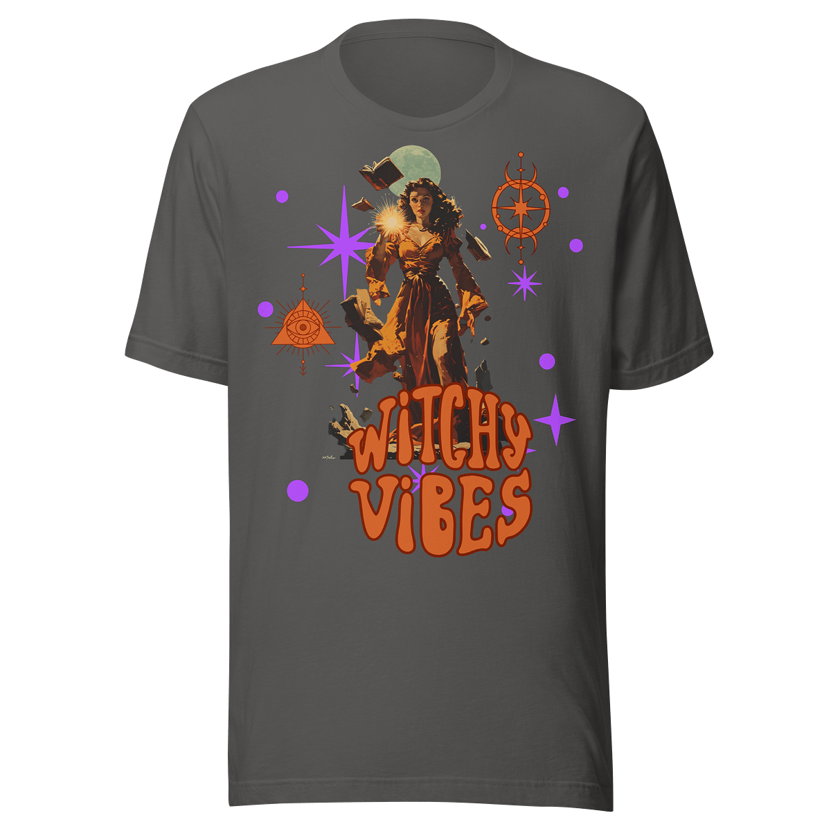 Witchy Vibes Retro Mystic Tee