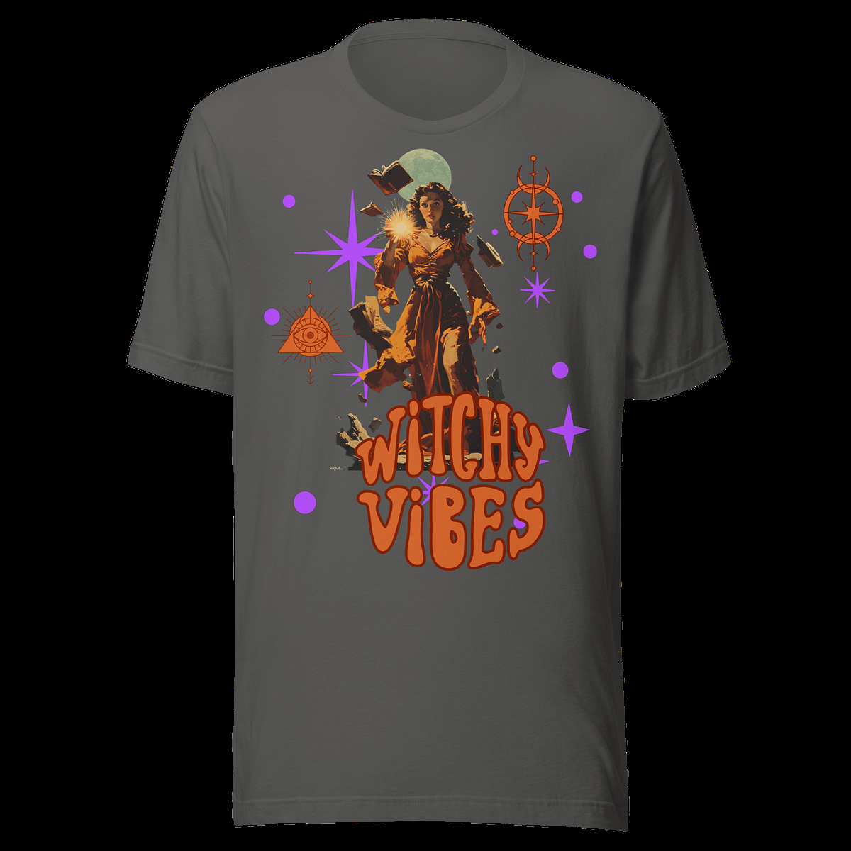 Witchy Vibes Retro Mystic Tee