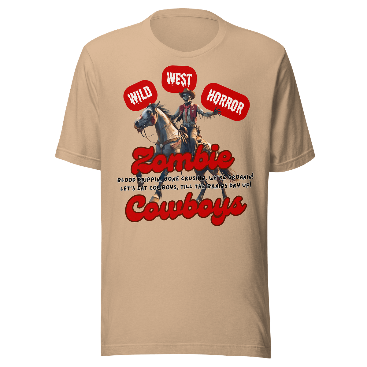 Zombie Cowboys Horror Western Tee