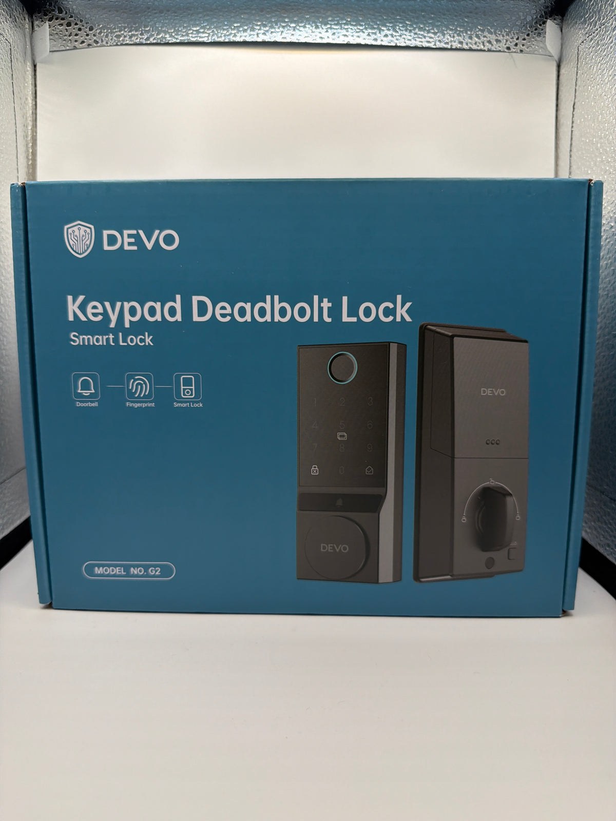 DEVO G2 Smart Keypad Deadbolt Lock with Fingerprint & Doorbell