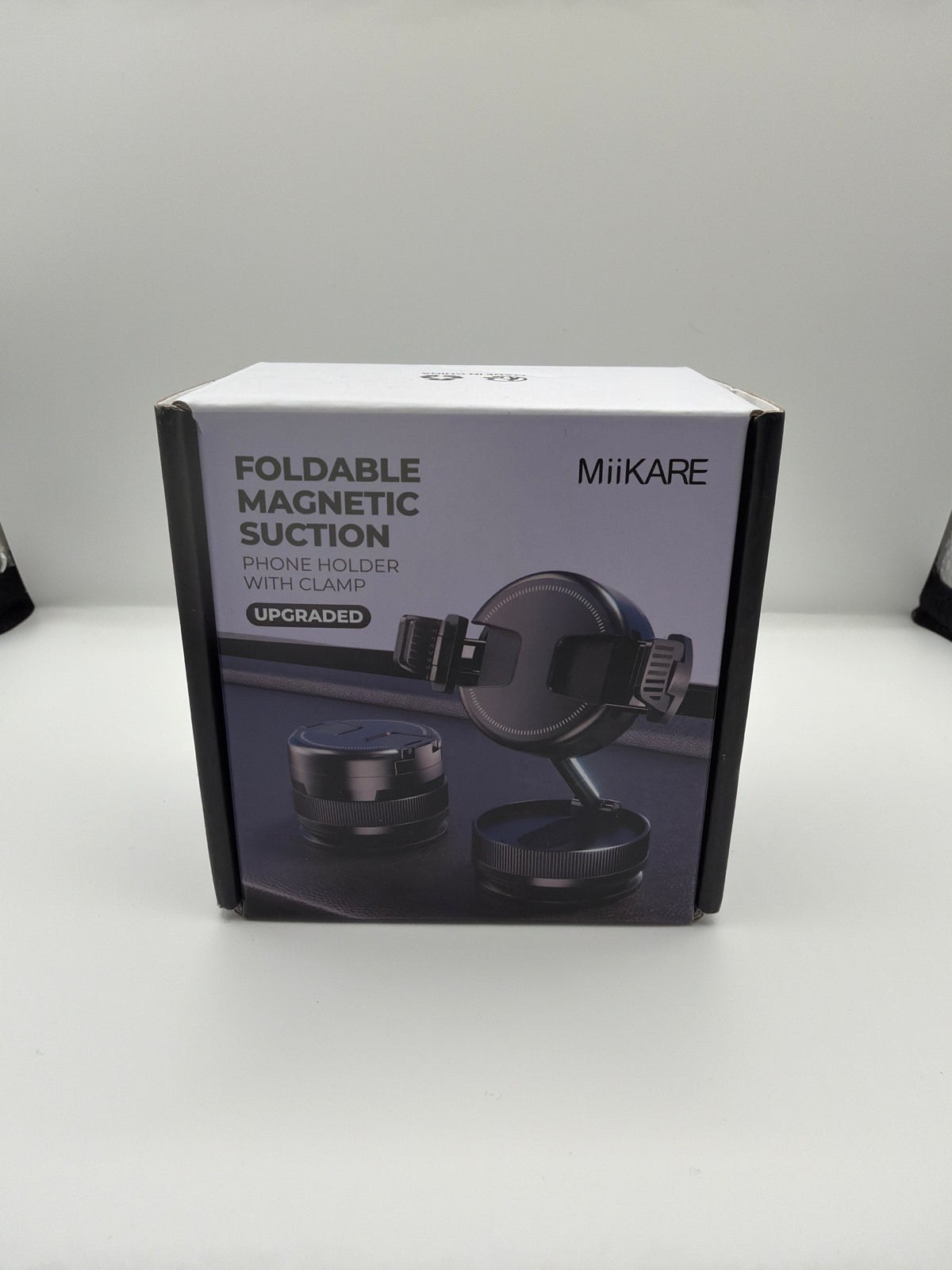 Foldable Magnetic Suction Phone Holder With Clamp