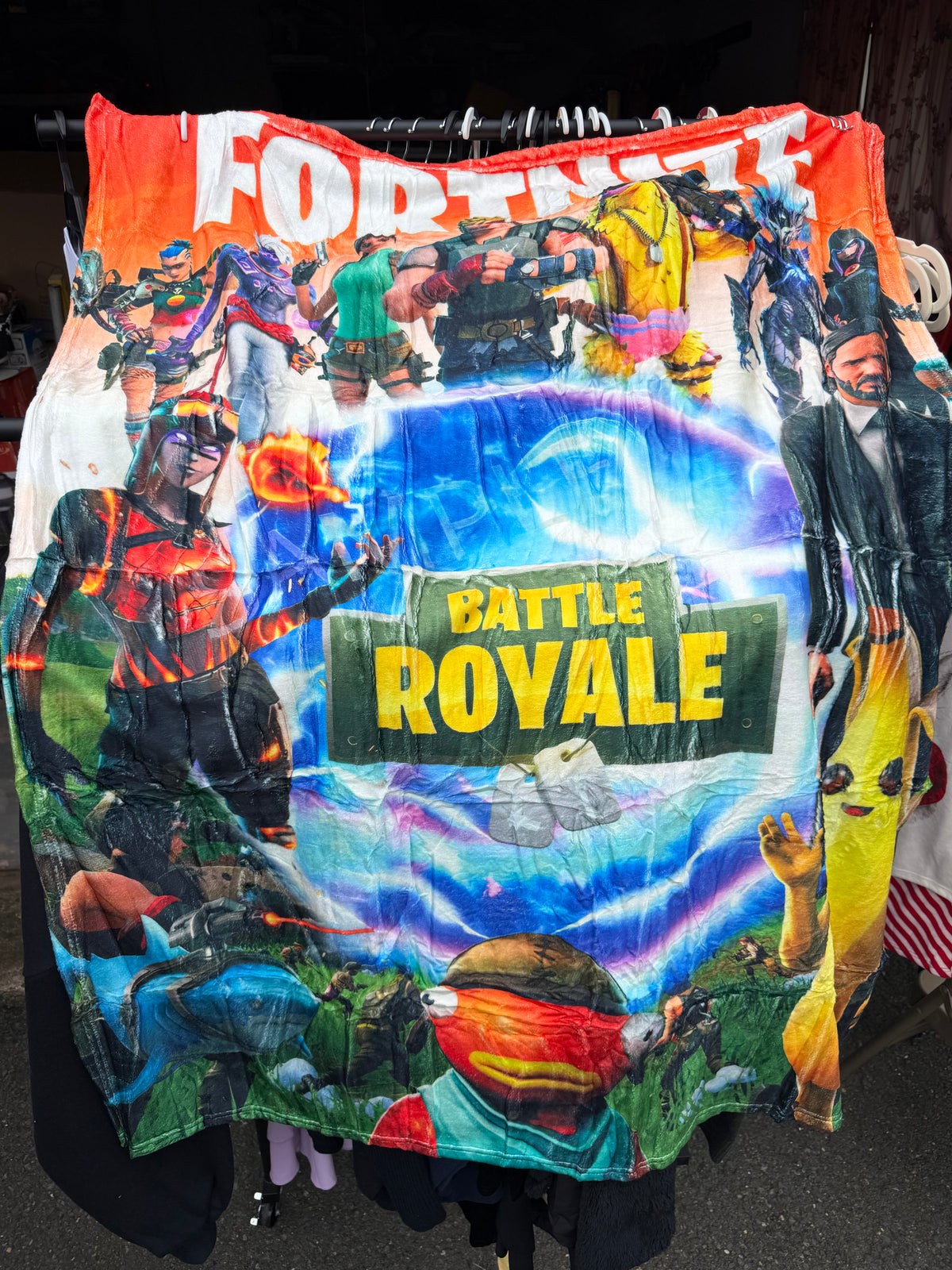 Fortnite Battle Royale Character Collage Plush Fleece Throw Blanket