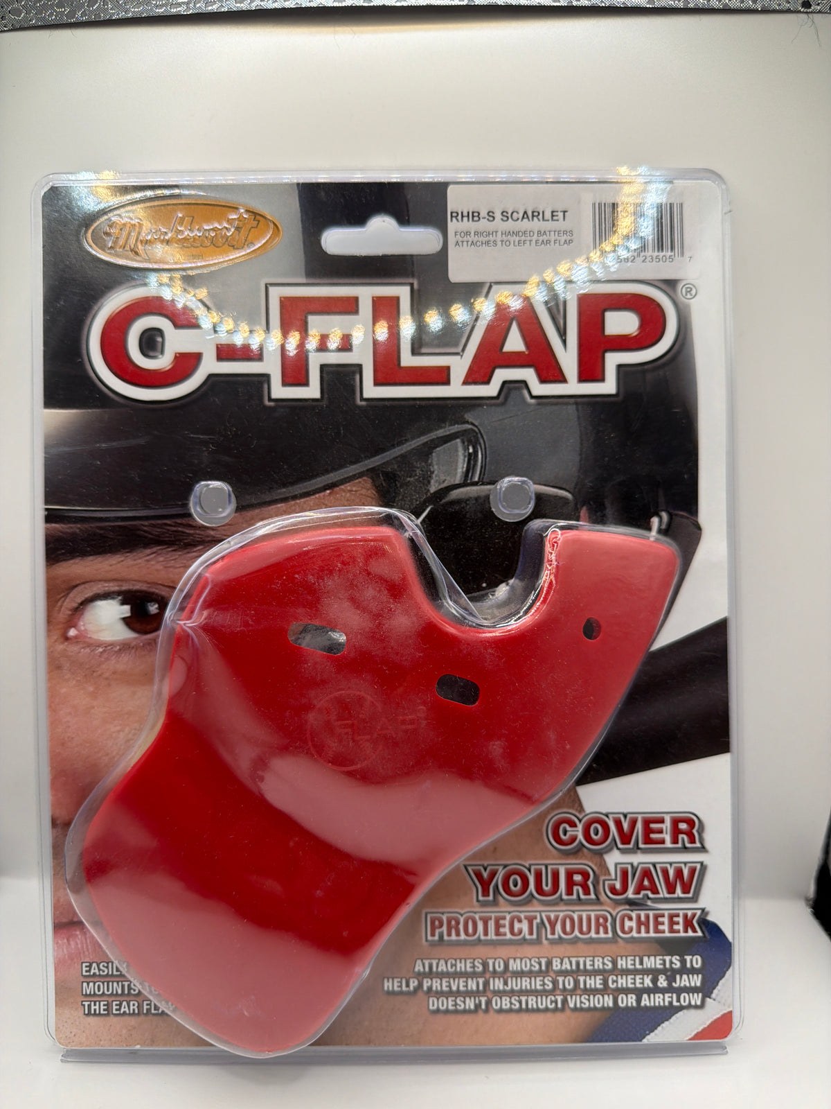 Markwort C-FLAP Baseball/Softball Batting Helmet Cheek & Jaw Guard