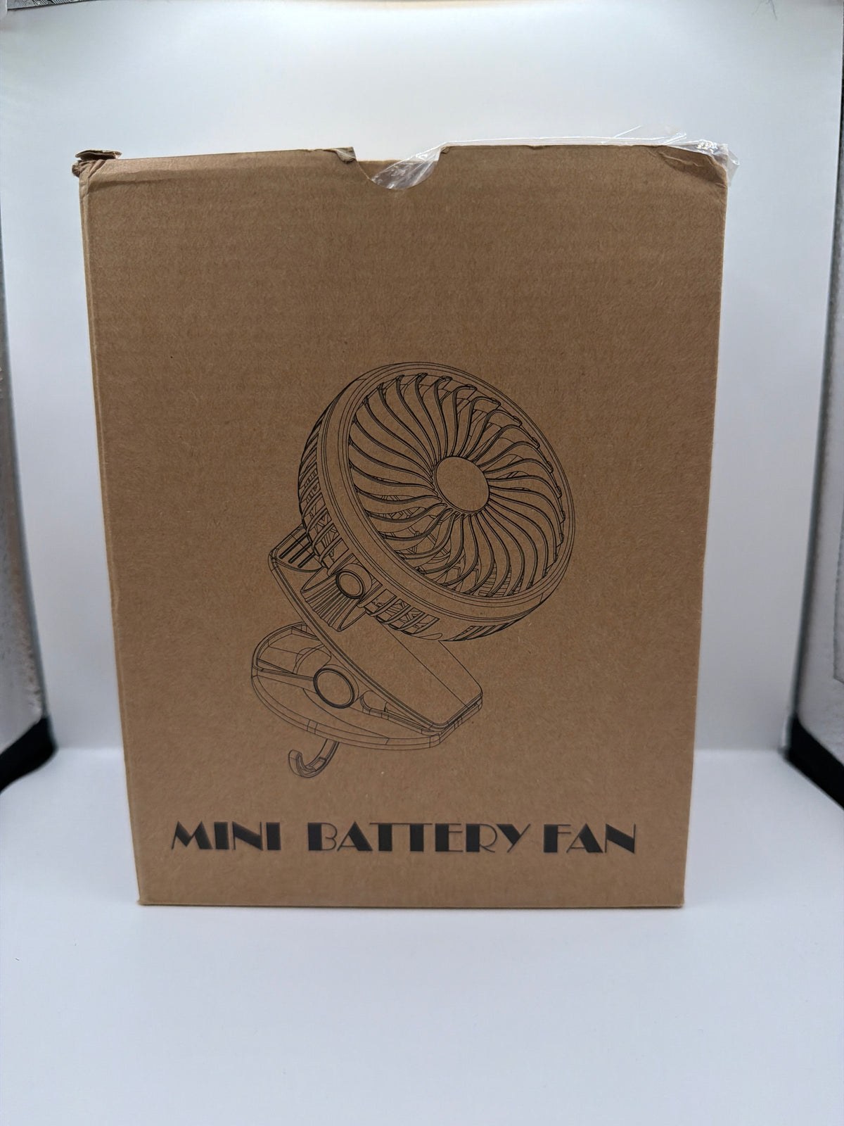 Mini Battery-Powered Clip-On Portable Fan