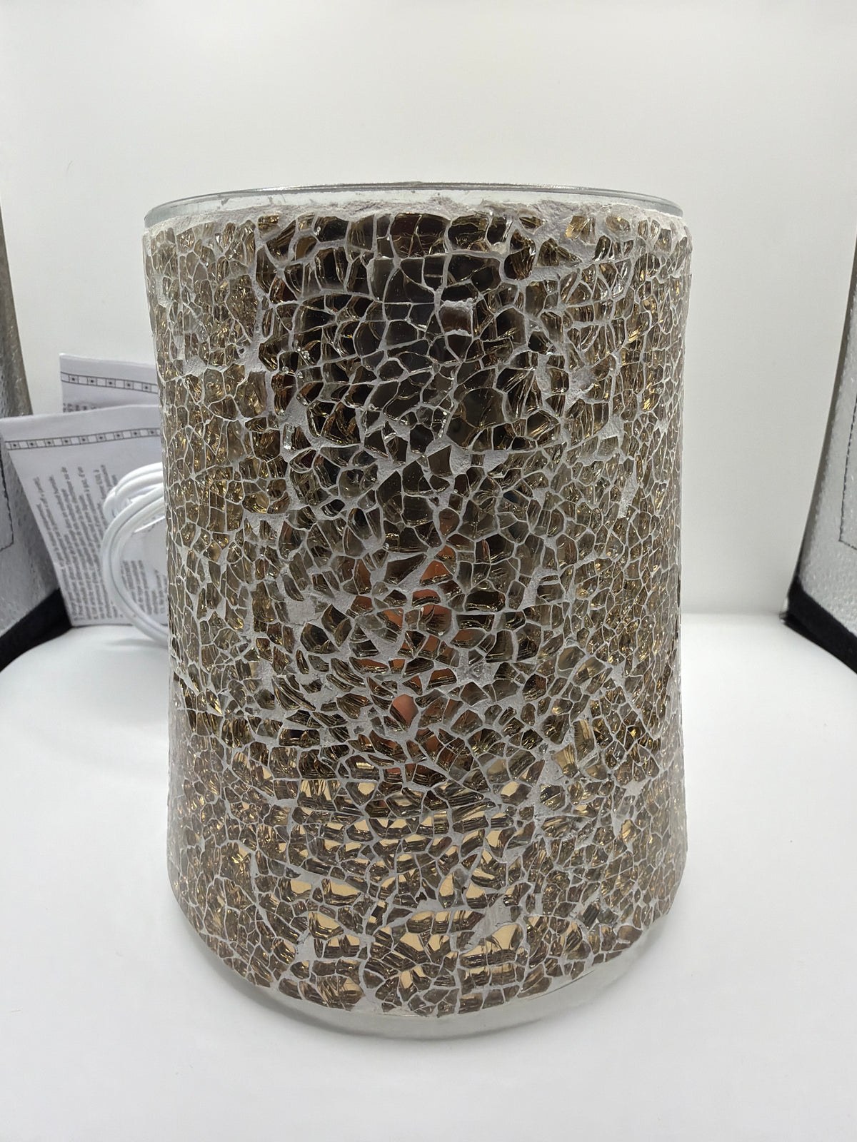 Mosaic Tile Metallic Gold Wax Warmer - Threshold