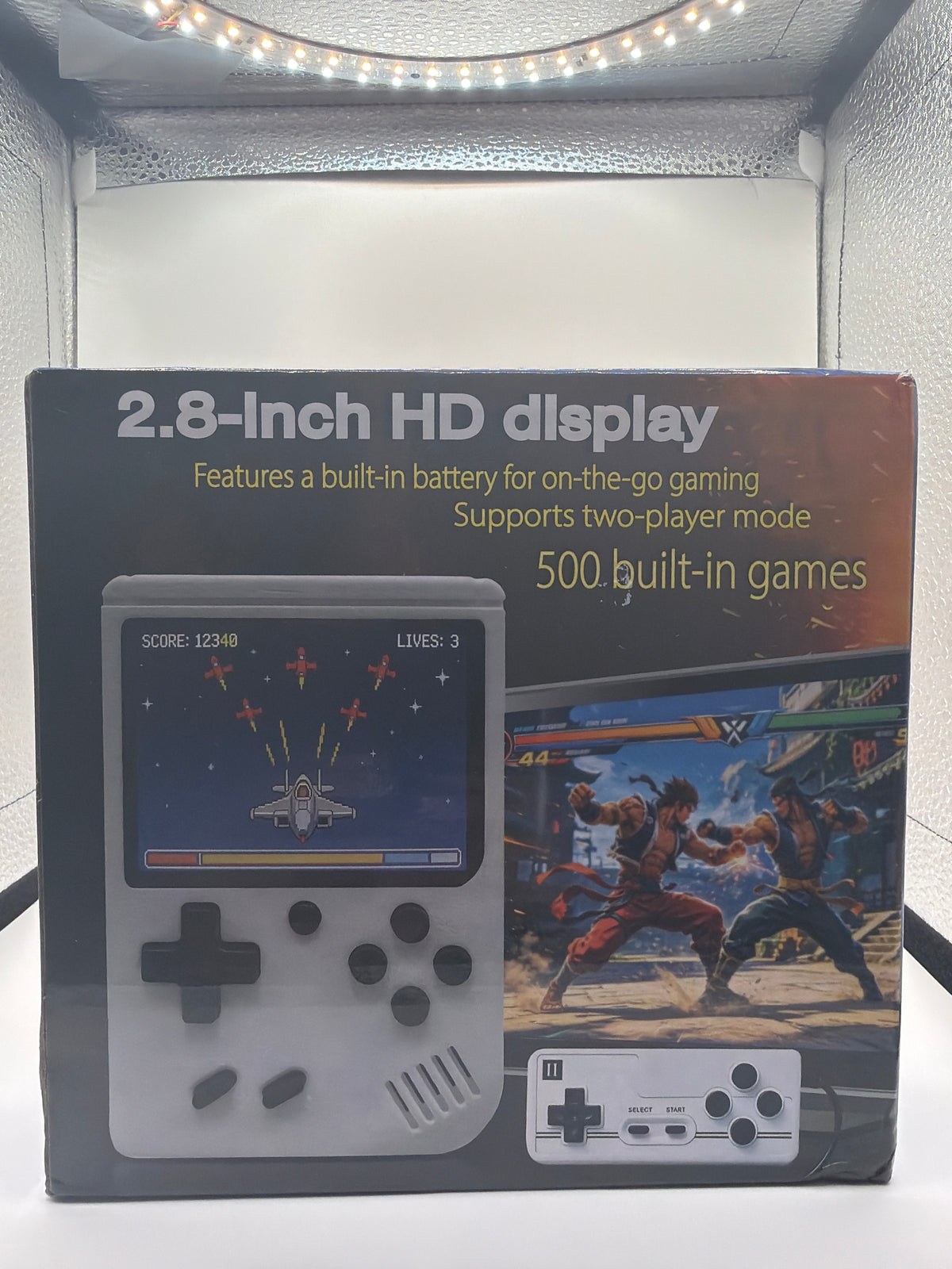 Retro Handheld Game Console – 500 Built-In Games – 2.8” HD Display