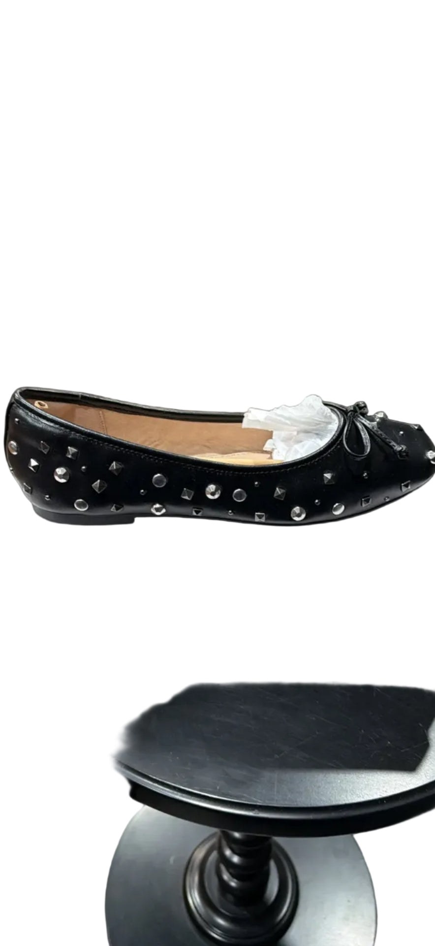 The Drop Pepper Women’s Black Studded Ballet Flats