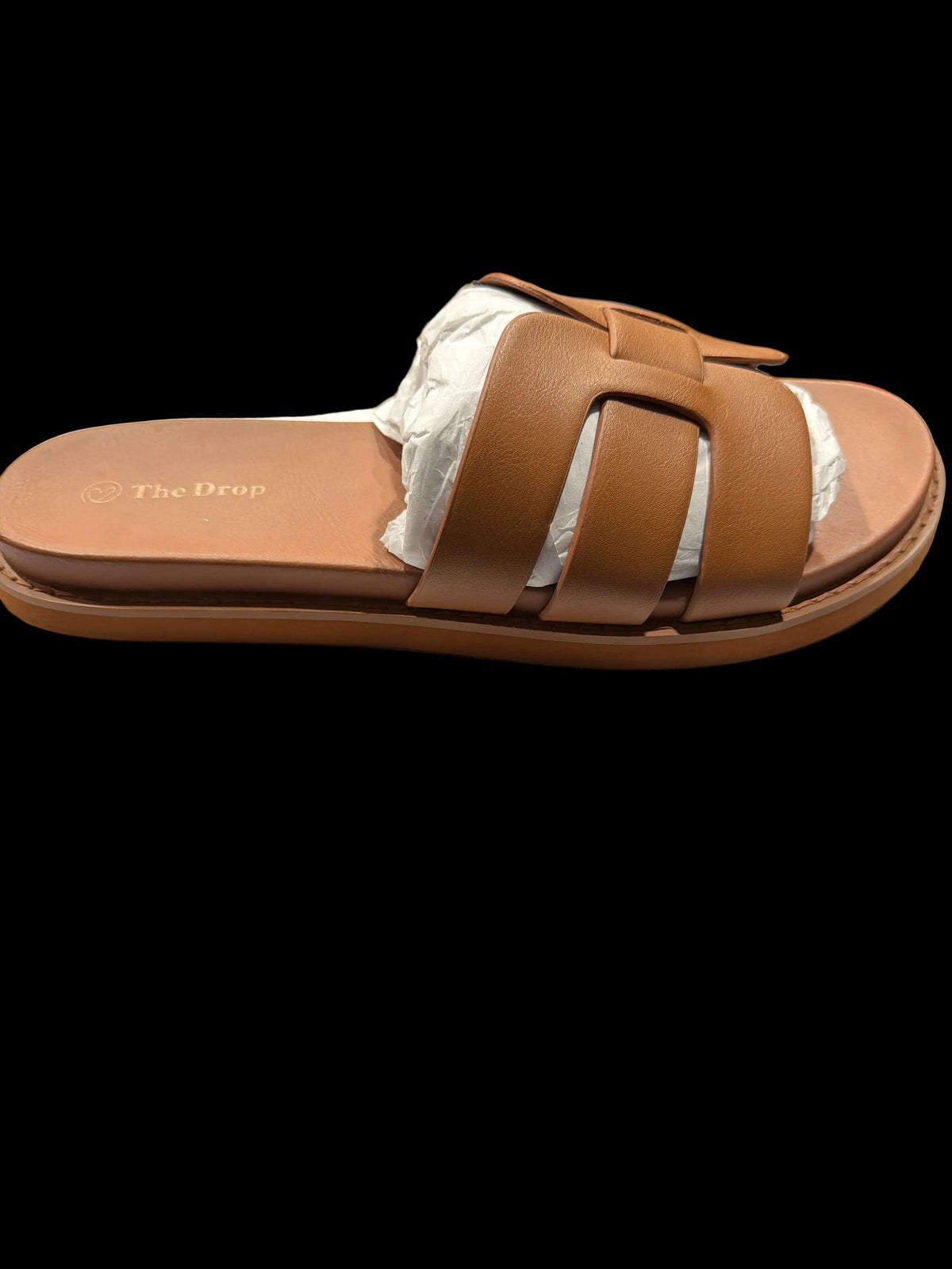 The Drop Women’s Mocha Cutout Slide Sandals – Size 9