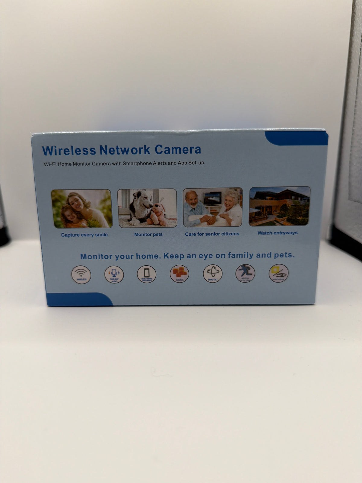 Wireless Wi-Fi Network Security Camera – Pan/Tilt, Night Vision & Motion Detection