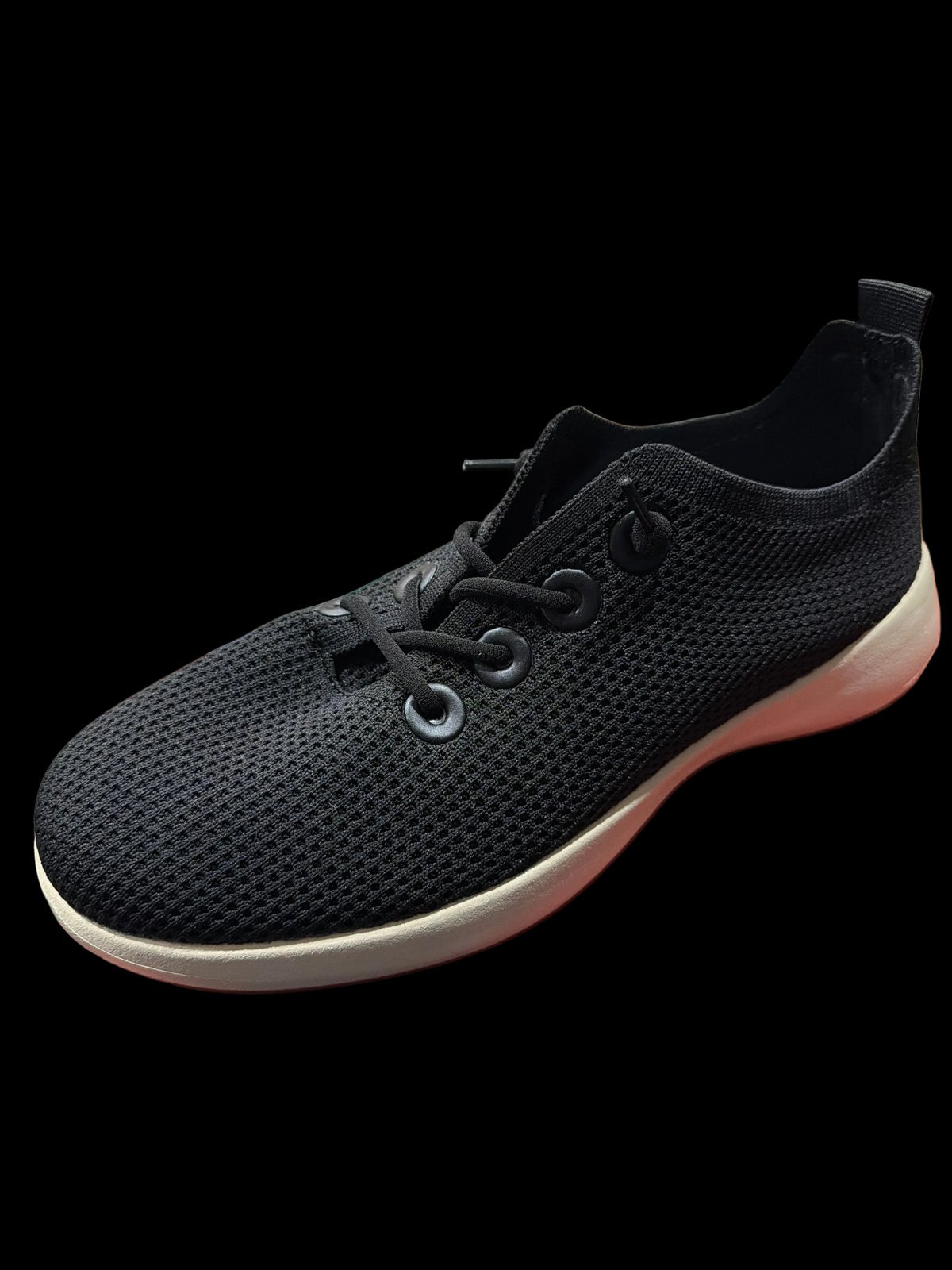 Women’s Black Knit Slip-On Athletic Sneakers