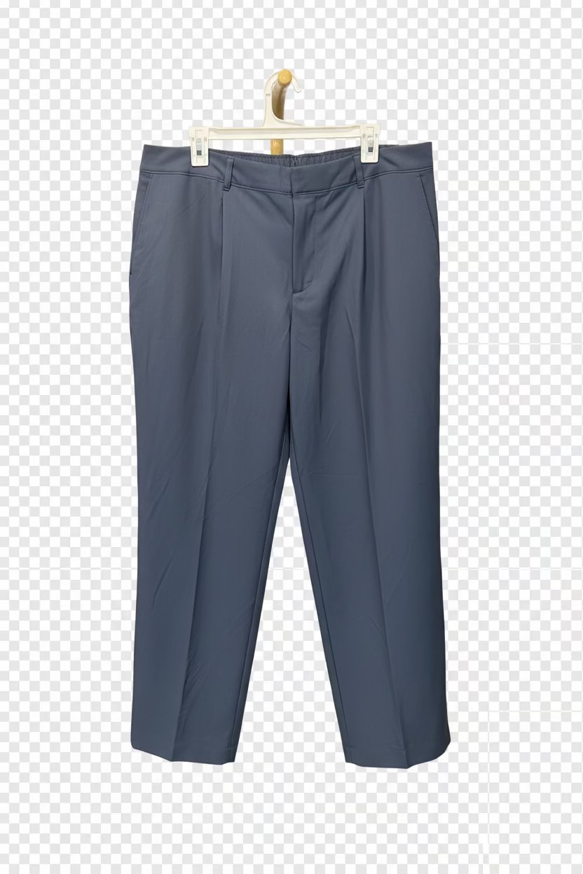 Women’s Navy Pull-On Stretch Dress Pants with Elastic Waist