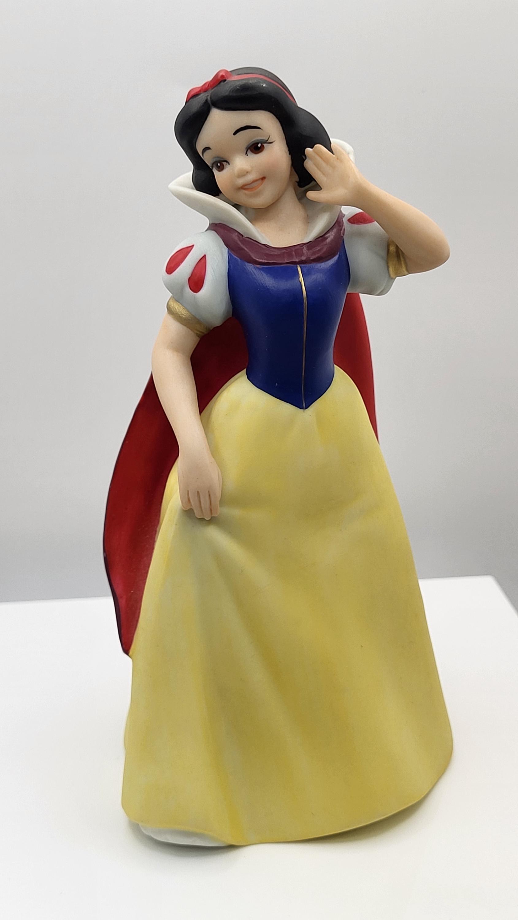 Vintage Hand Painted Sri Lanka Snow White Porcelain Figurine from 1990. Made for Disney. view 2