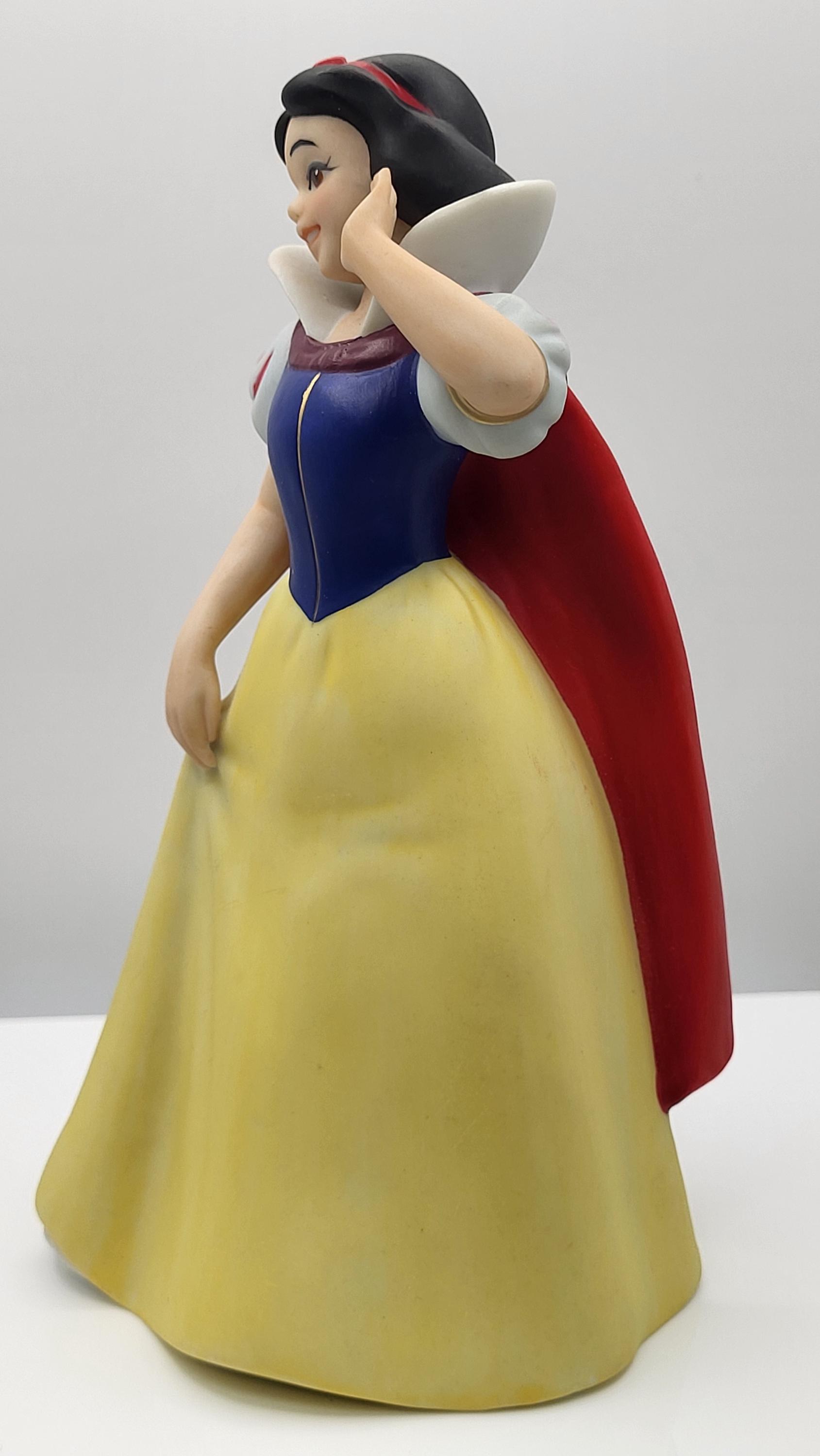 Vintage Hand Painted Sri Lanka Snow White Porcelain Figurine from 1990. Made for Disney. view 3