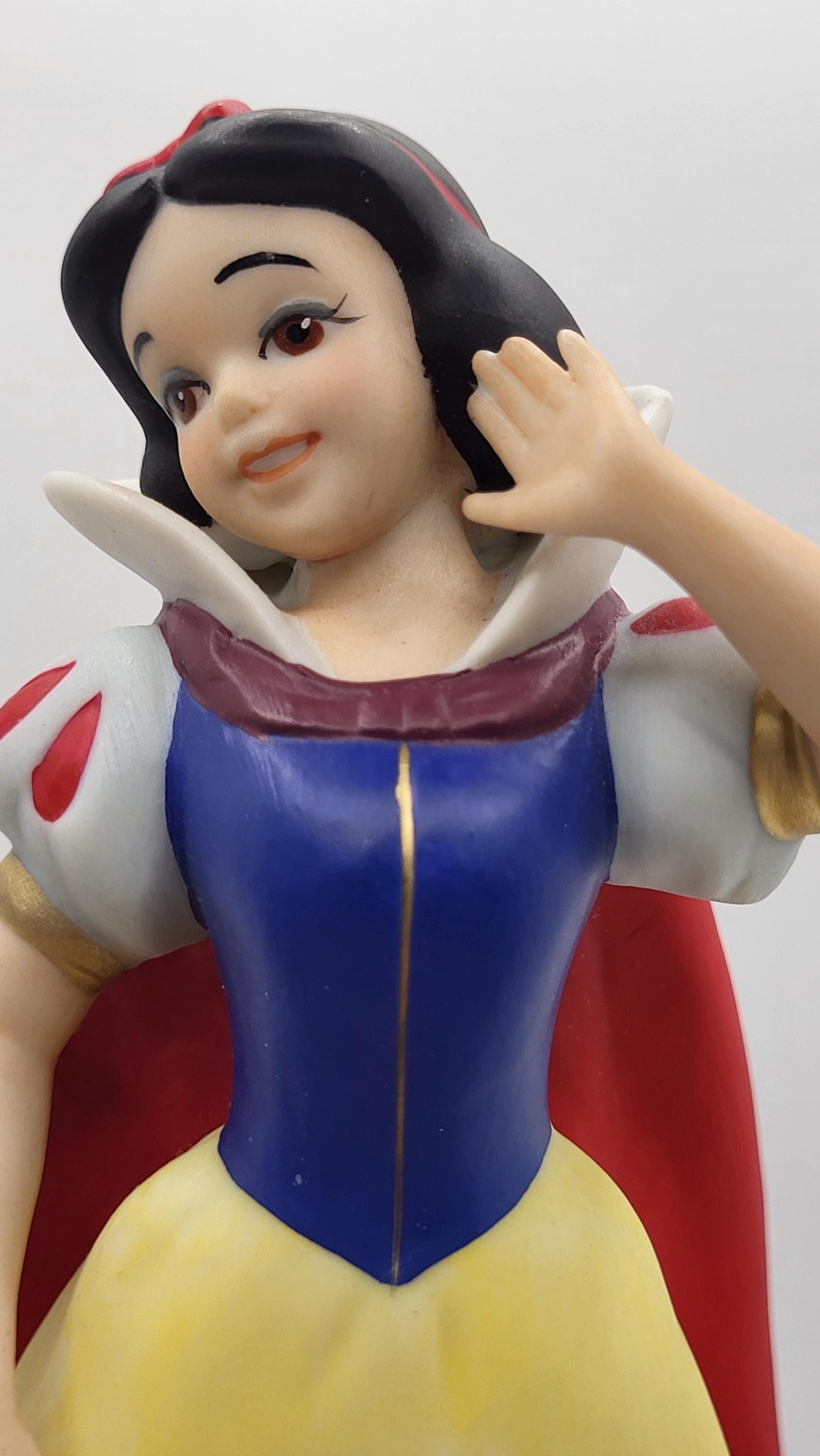 Vintage Hand Painted Sri Lanka Snow White Porcelain Figurine from 1990. Made for Disney. view 7