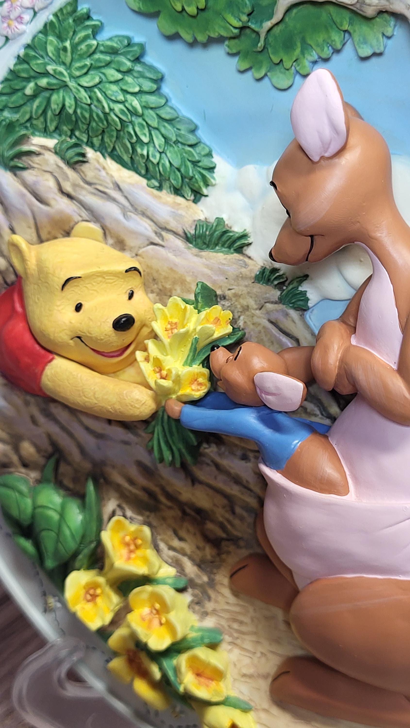 Bradford Exchange Vintage Winnie the Pooh "Silly Old Bear" 3D Plate view 3