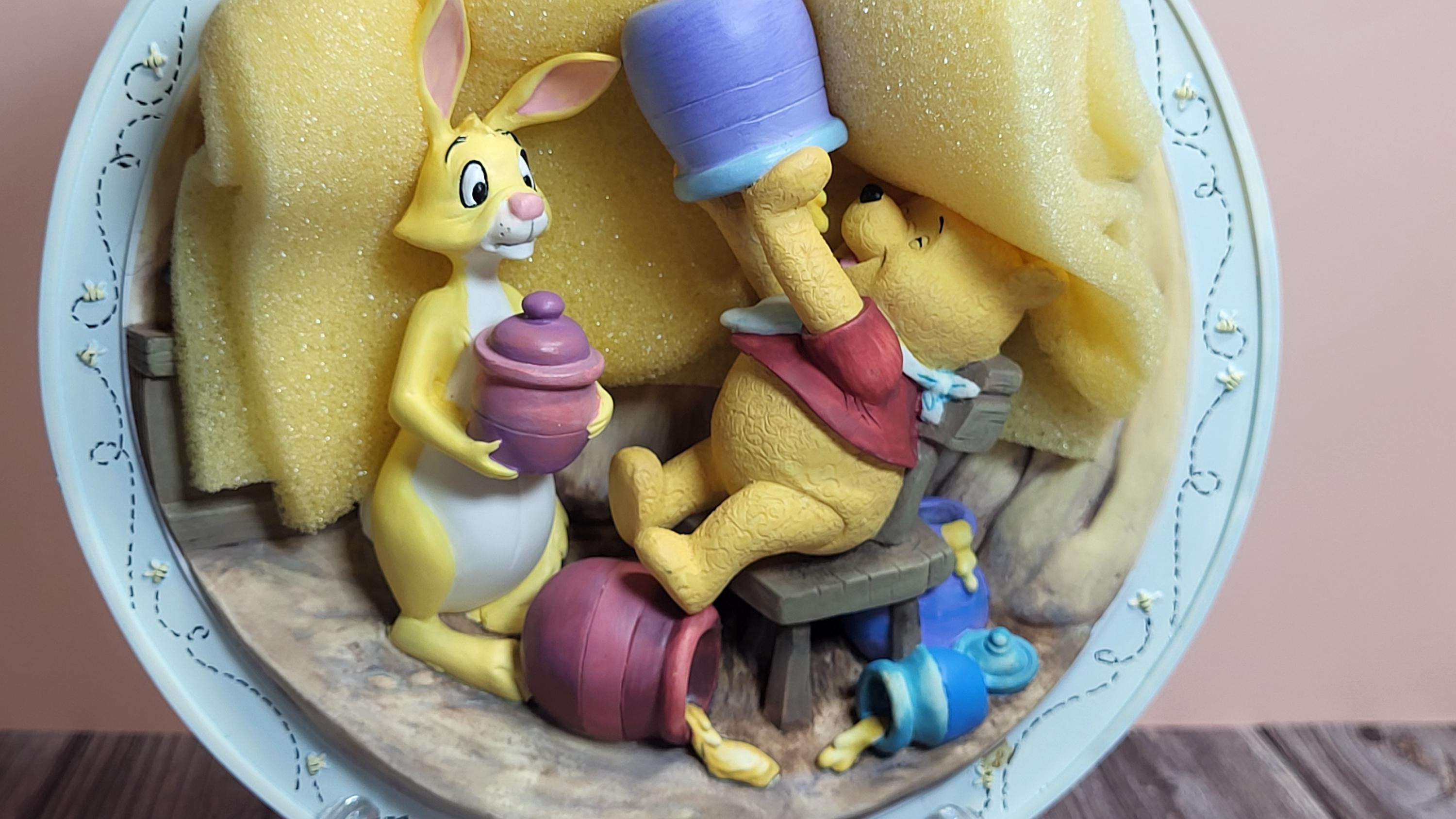 Bradford Exchange Winnie the Pooh "Rumbly in My Tumbly" 3D Collector Plate - 1996 Release - Original Packaging (No COA). view 4