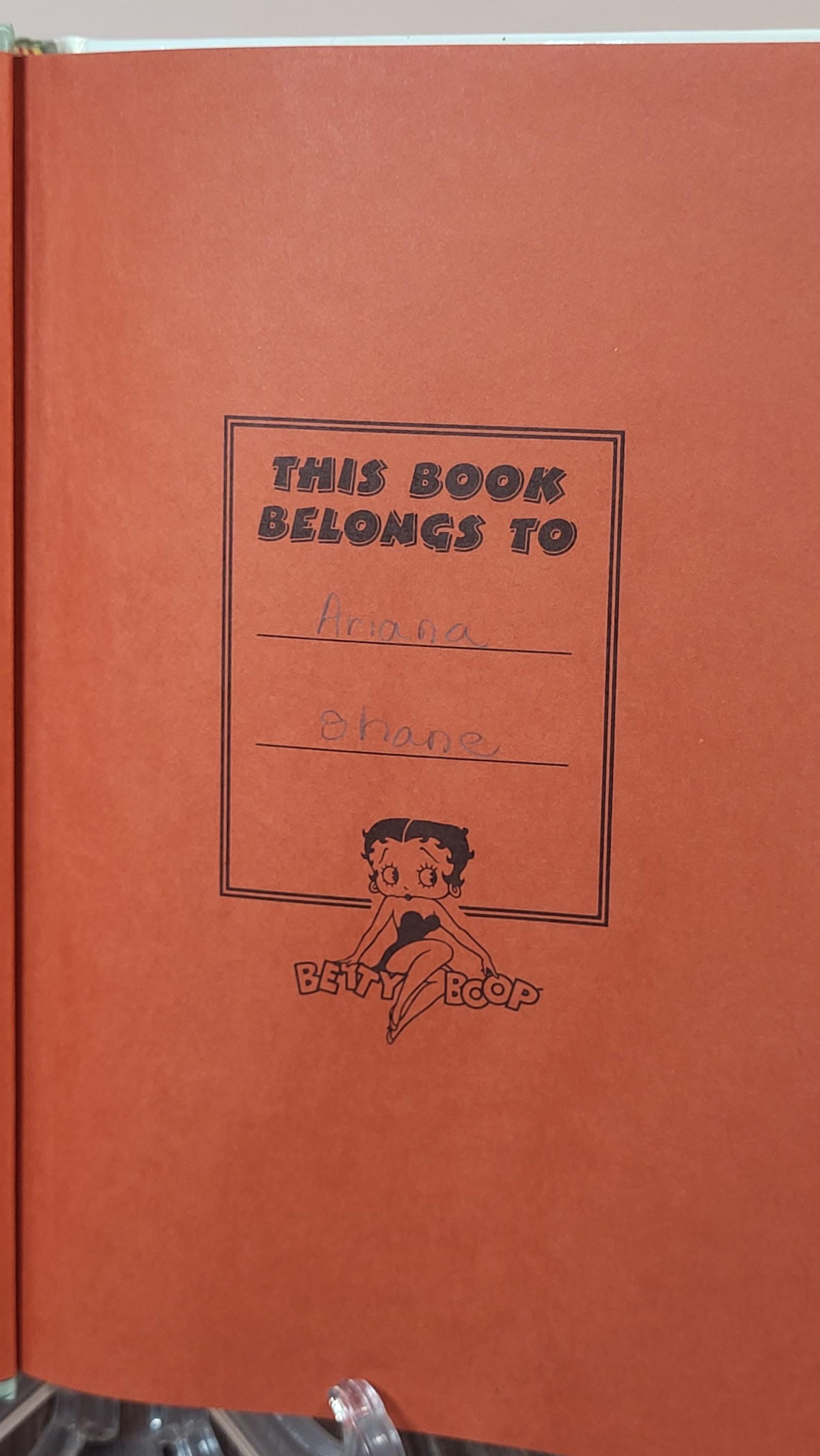 Betty Boop Blank Journal with Ariana's Signature - One-of-a-Kind Collectible view 8