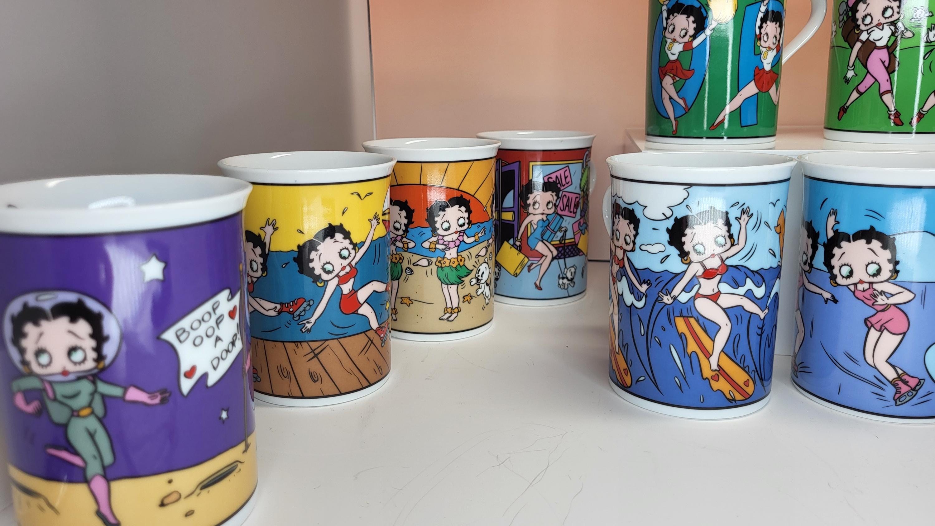 Vintage Betty Boop Danbury Mint Fine Porcelain Collector Mug Set of 12 with COA - Perfect Condition view 9