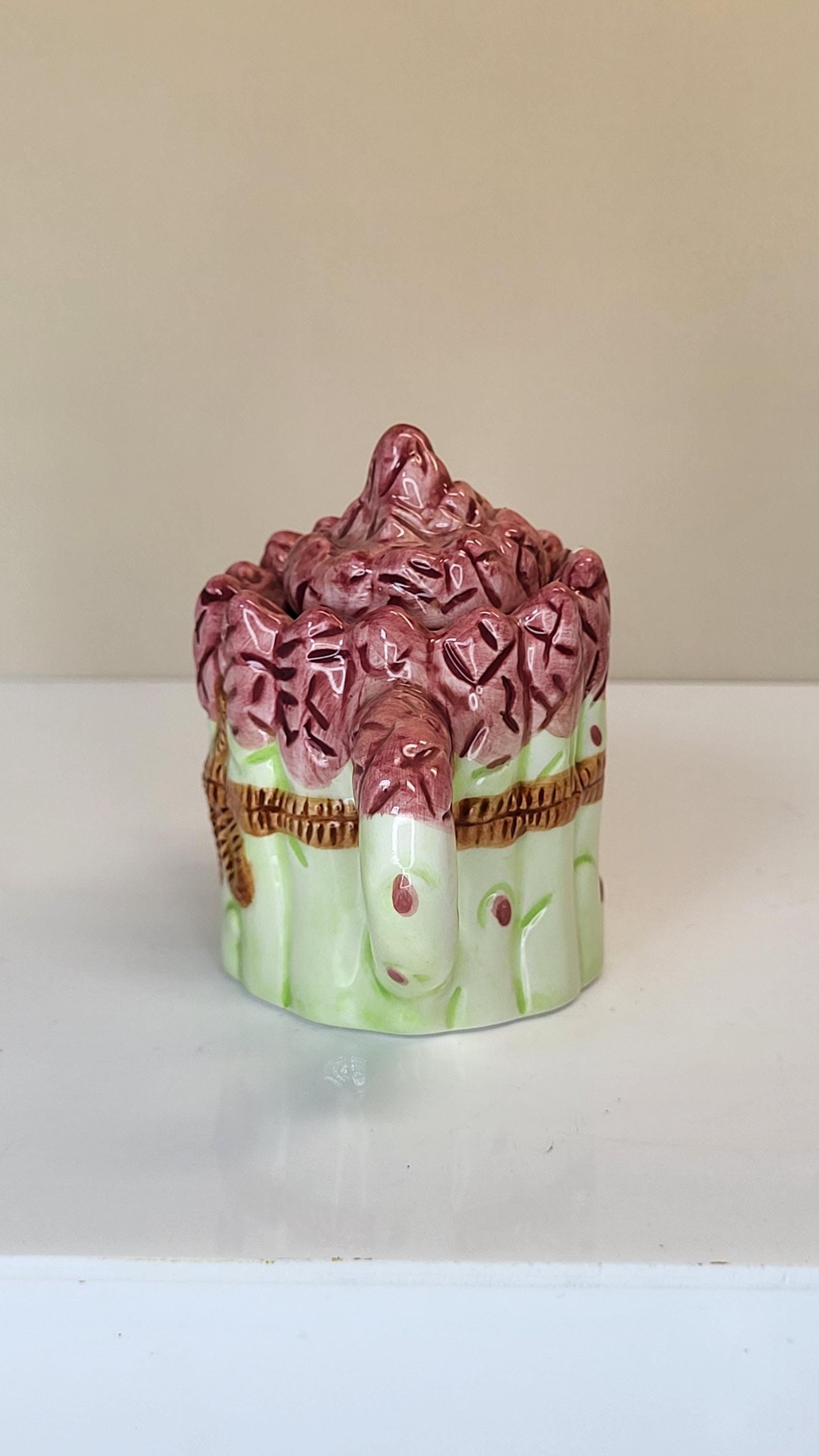 Vintage Miniature Asparagus Teapot view 5