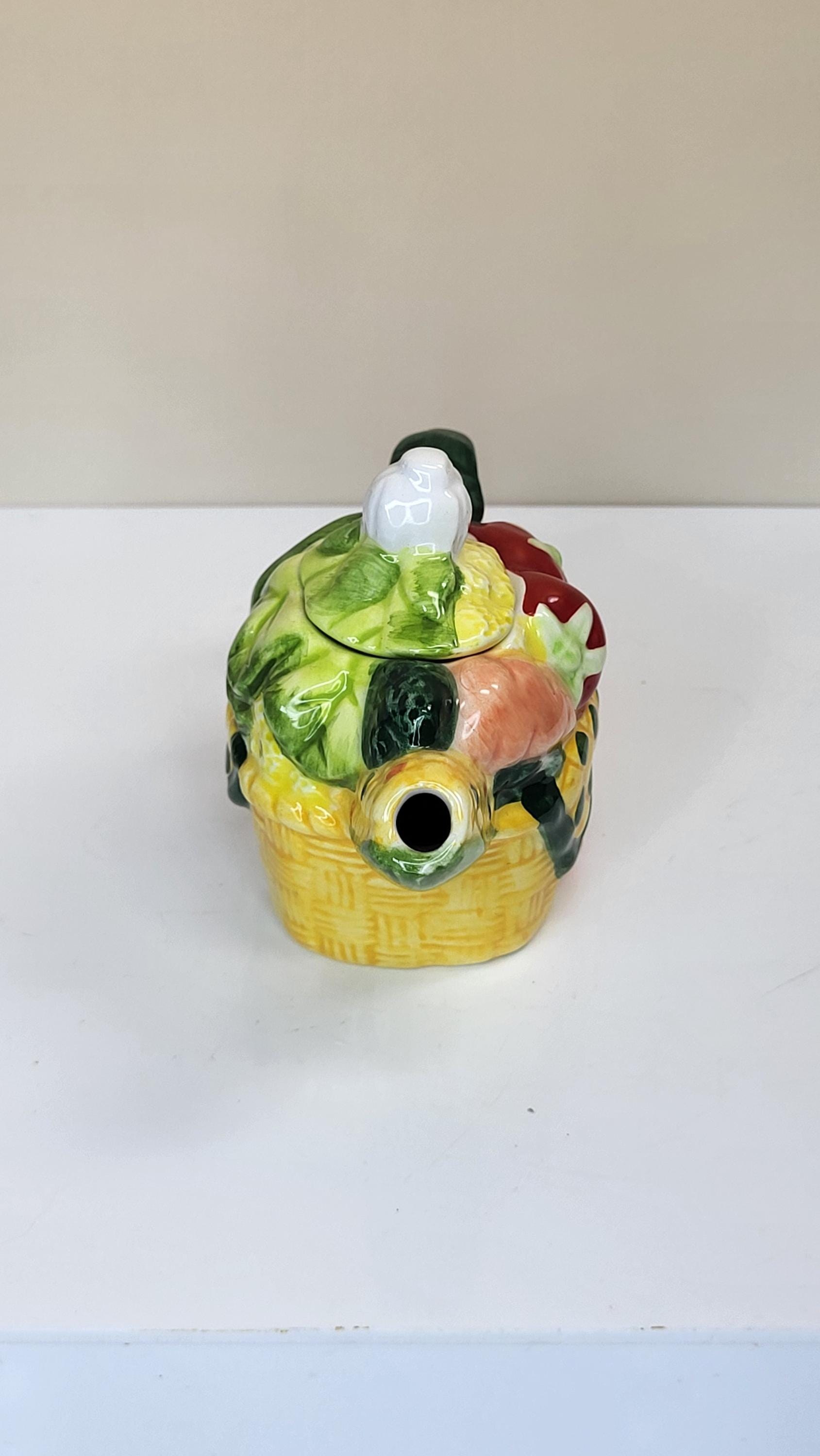 Vintage Hand-Painted Miniature Teapot view 4