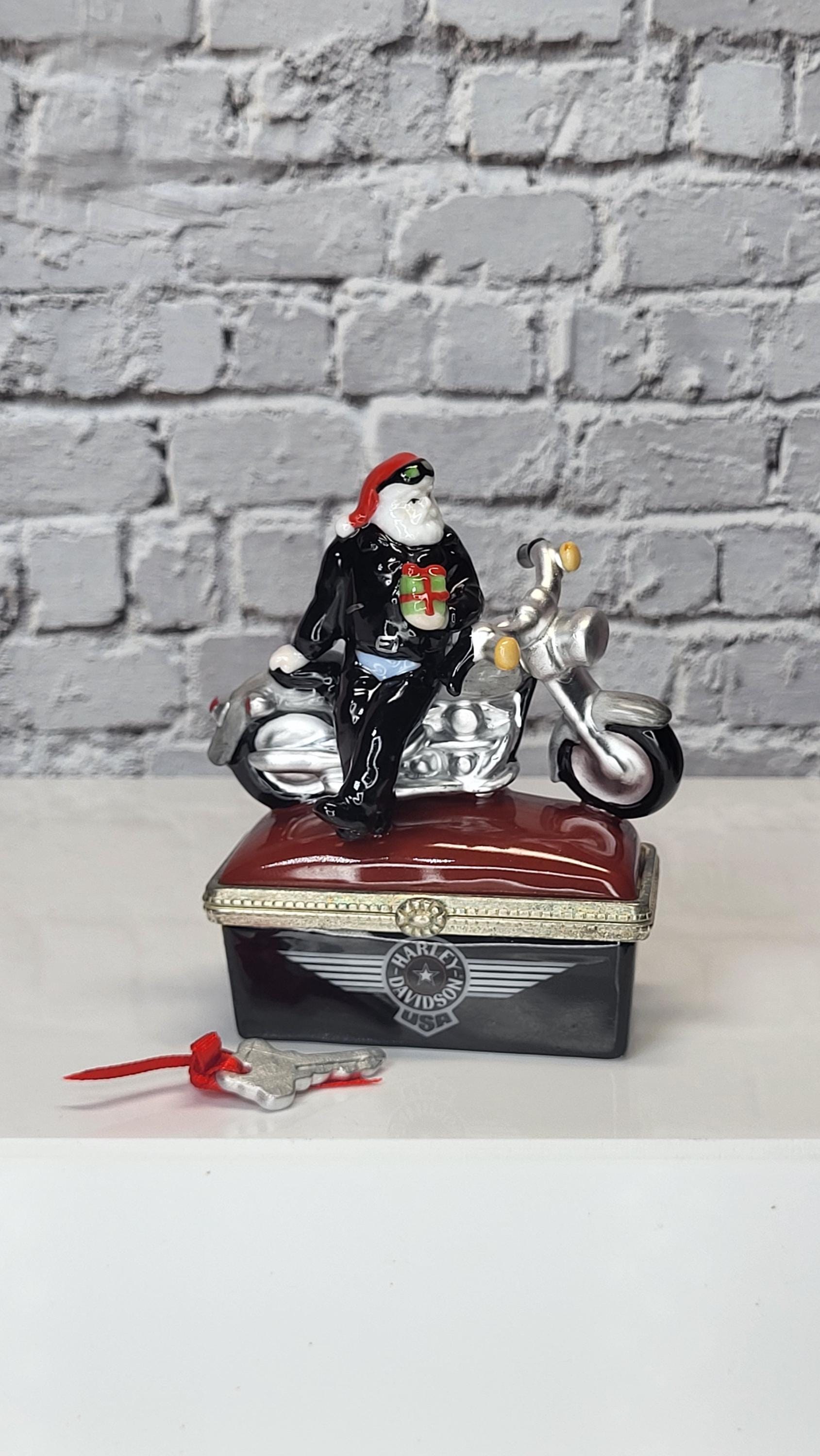 Vintage Harley-Davidson Porcelain Trinket Box Set, Midwest of Cannon Falls view 8