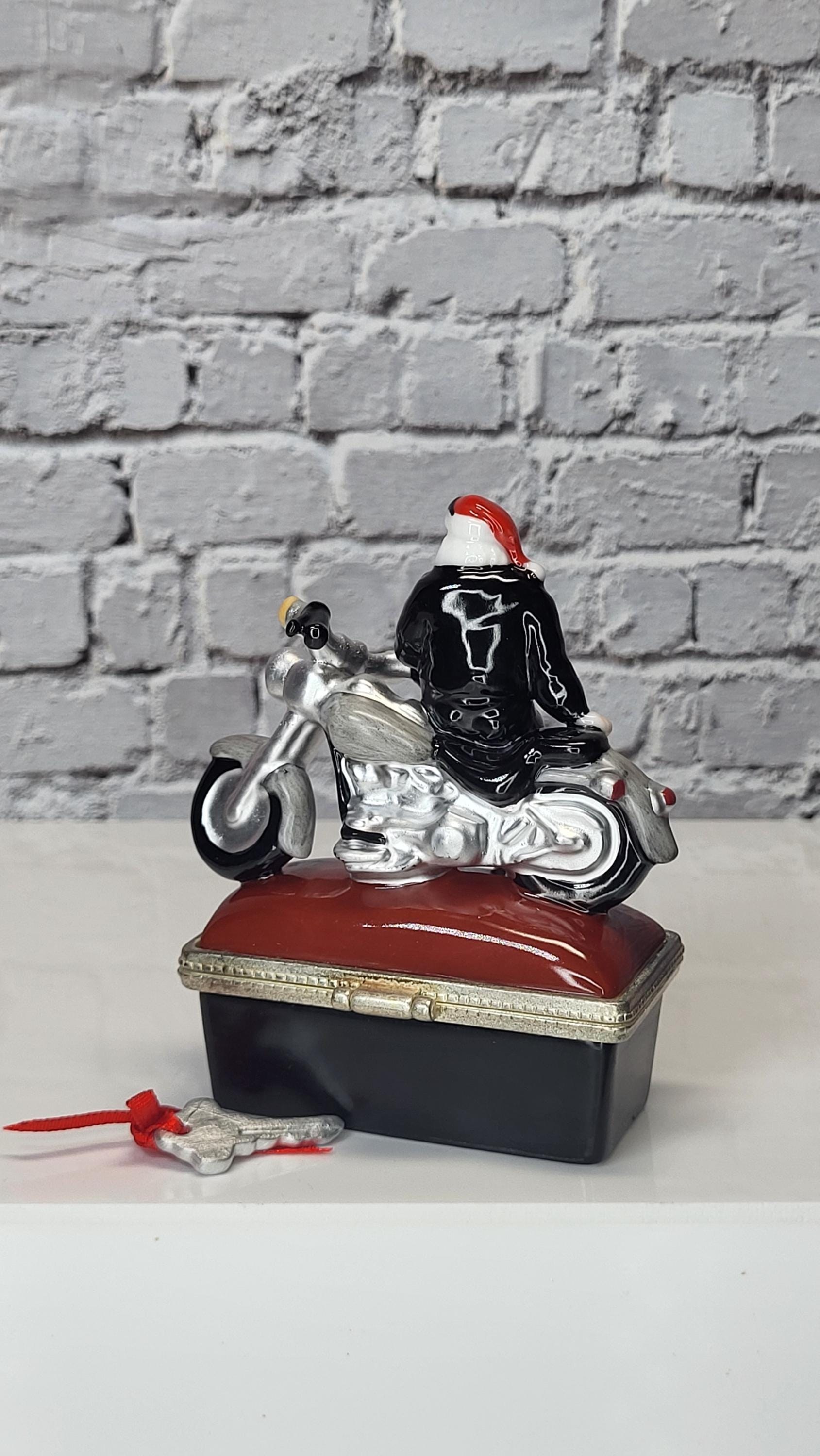 Vintage Harley-Davidson Porcelain Trinket Box Set, Midwest of Cannon Falls view 9
