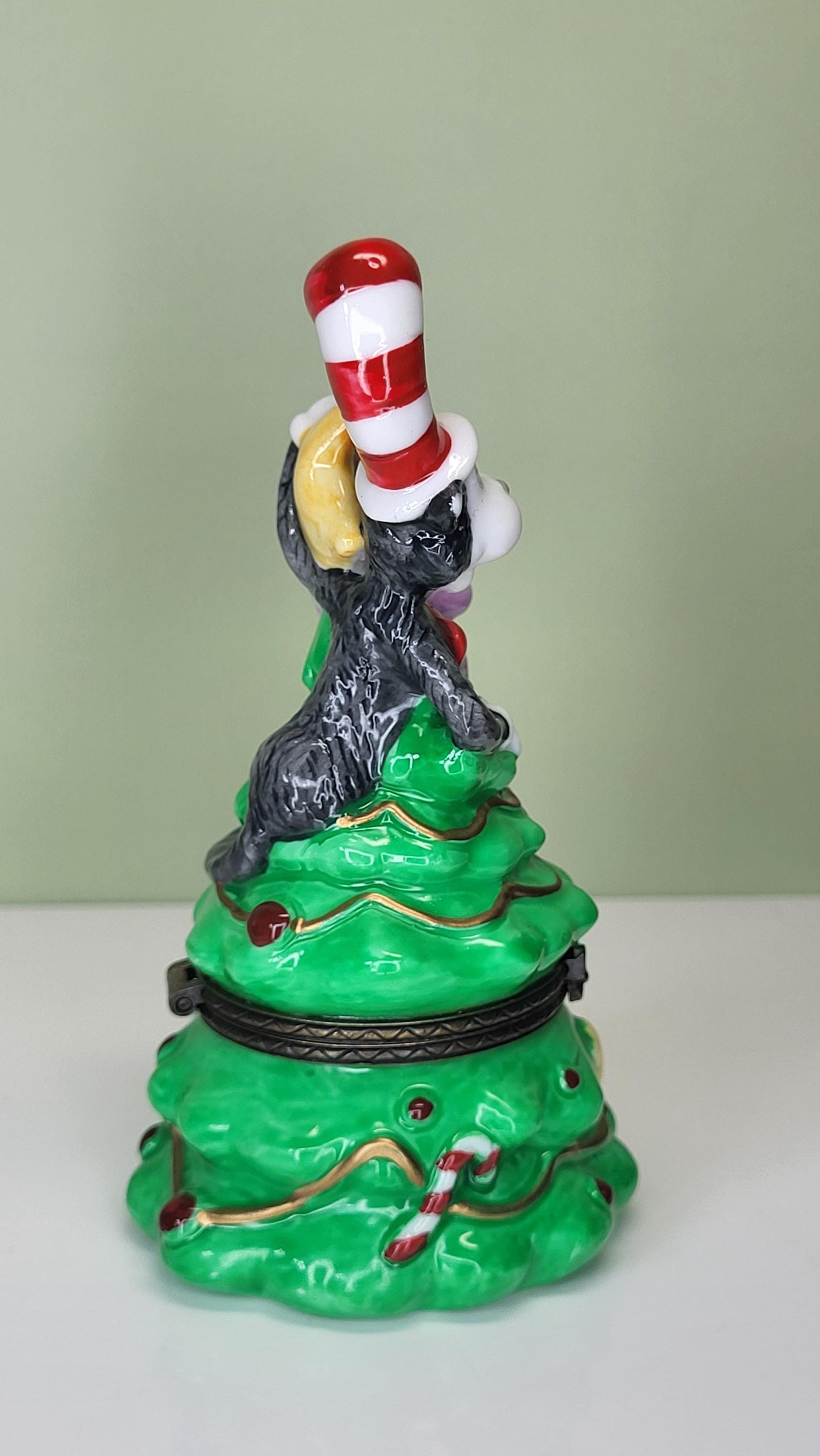 Vintage 1997 Dr. Seuss Cat in the Hat & Whozit Porcelain Hinged Trinket Box, Midwest of Cannon Falls Collectible view 5