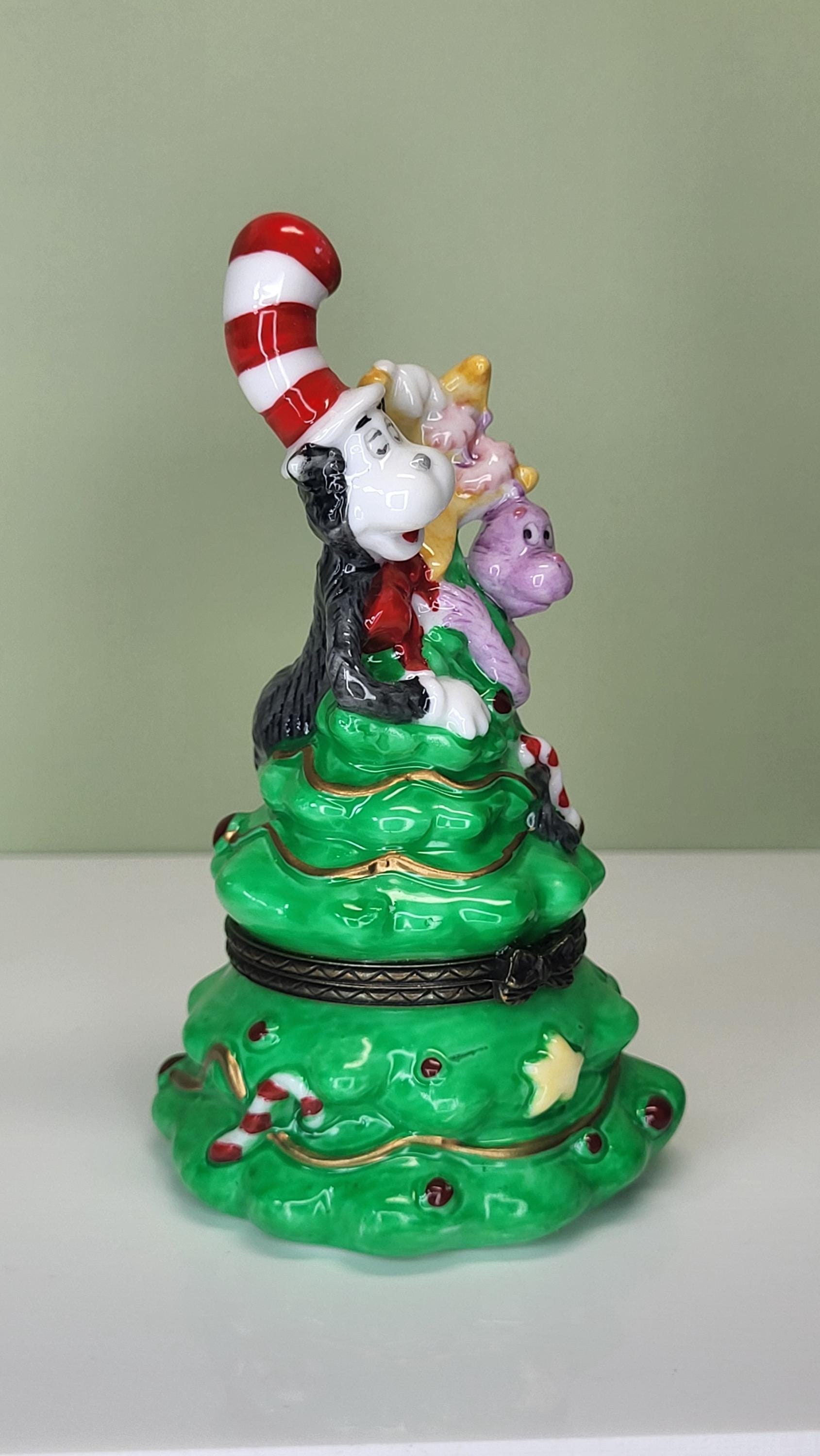 Vintage 1997 Dr. Seuss Cat in the Hat & Whozit Porcelain Hinged Trinket Box, Midwest of Cannon Falls Collectible view 6