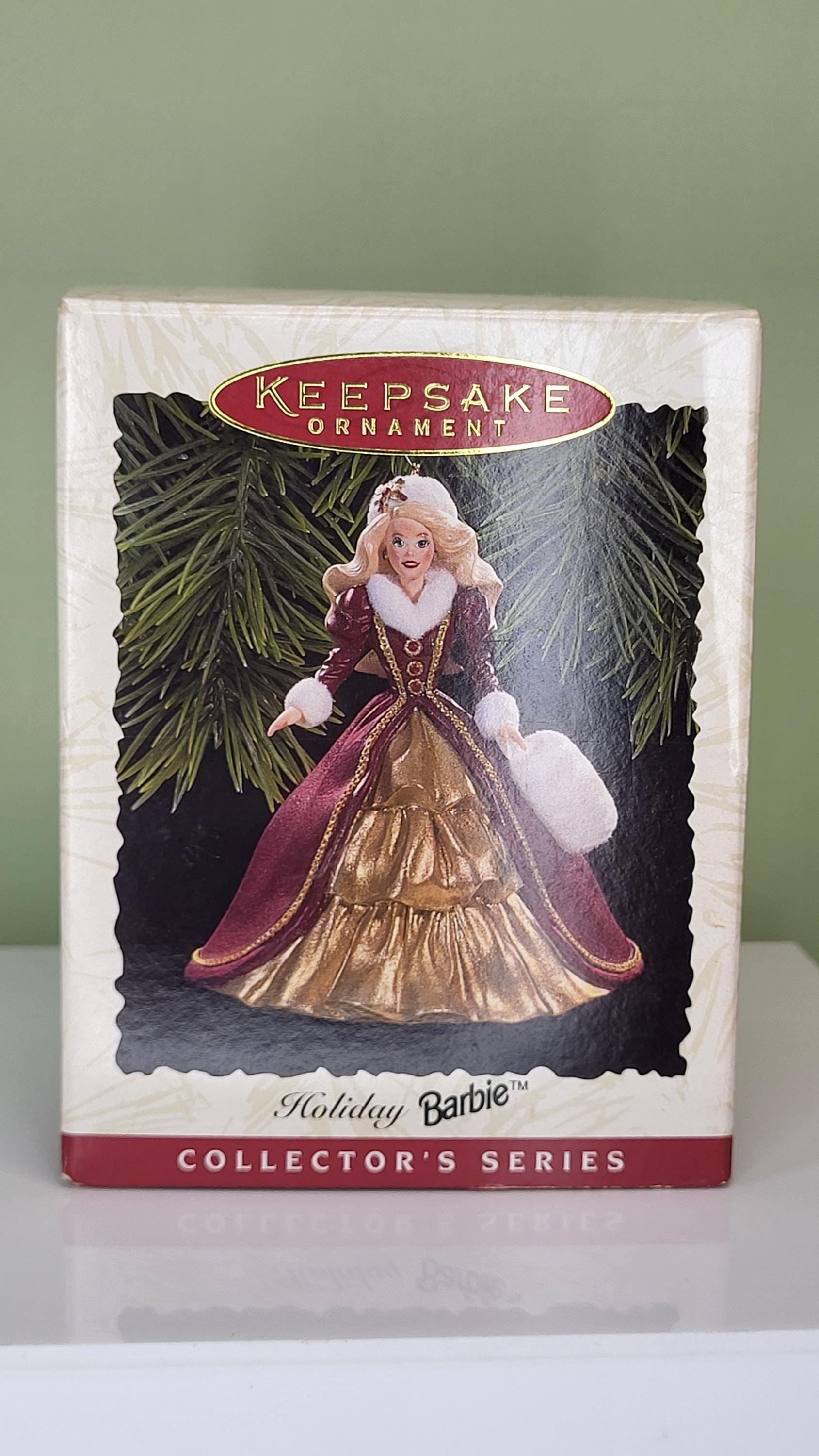 1996 Hallmark Keepsake Ornament Holiday Barbie NIB (New in Box) 4th in Series view 2