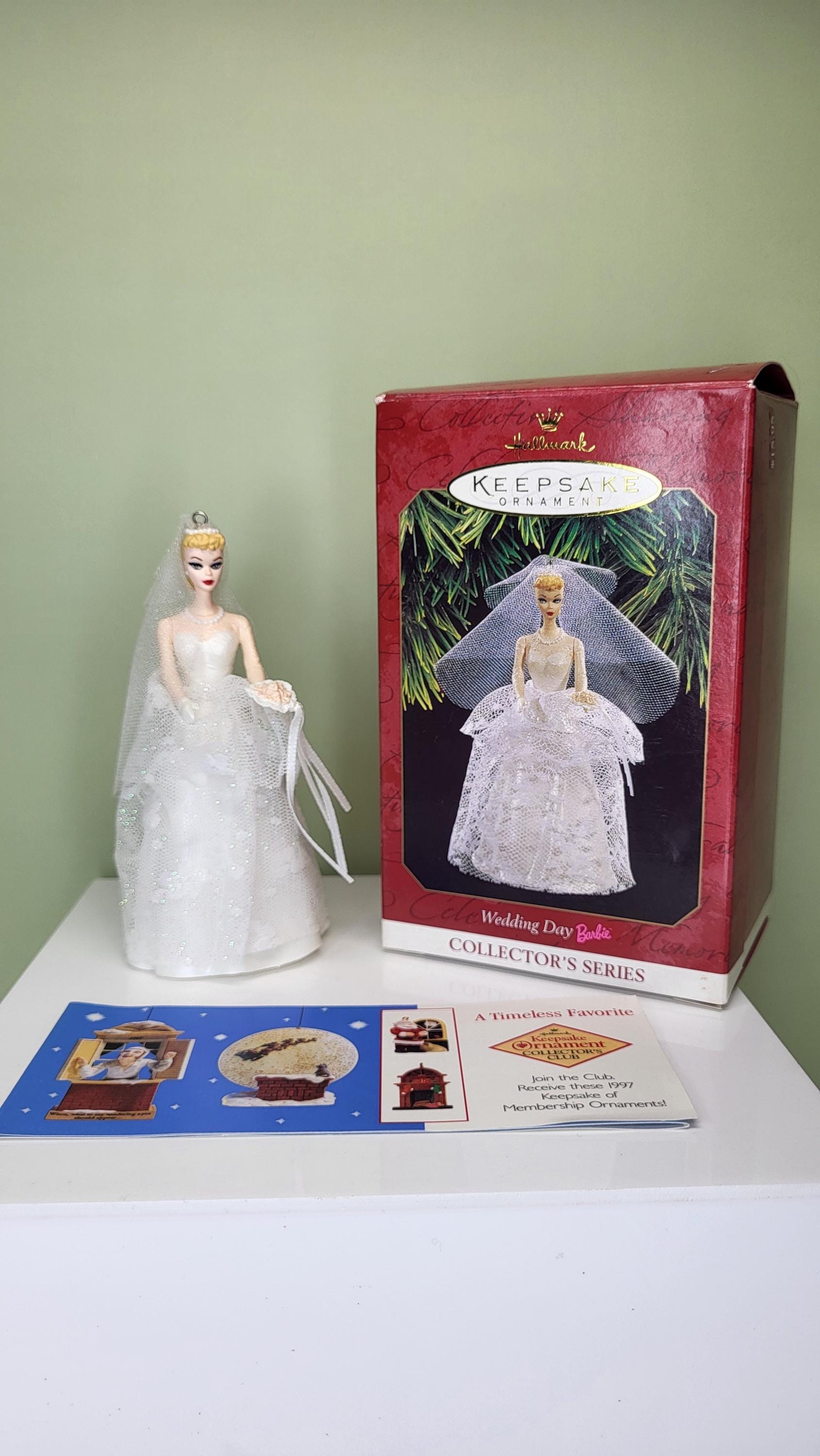 Vintage 1997 Hallmark Keepsake "Wedding Day Barbie" Ornament NIB 4th in Series