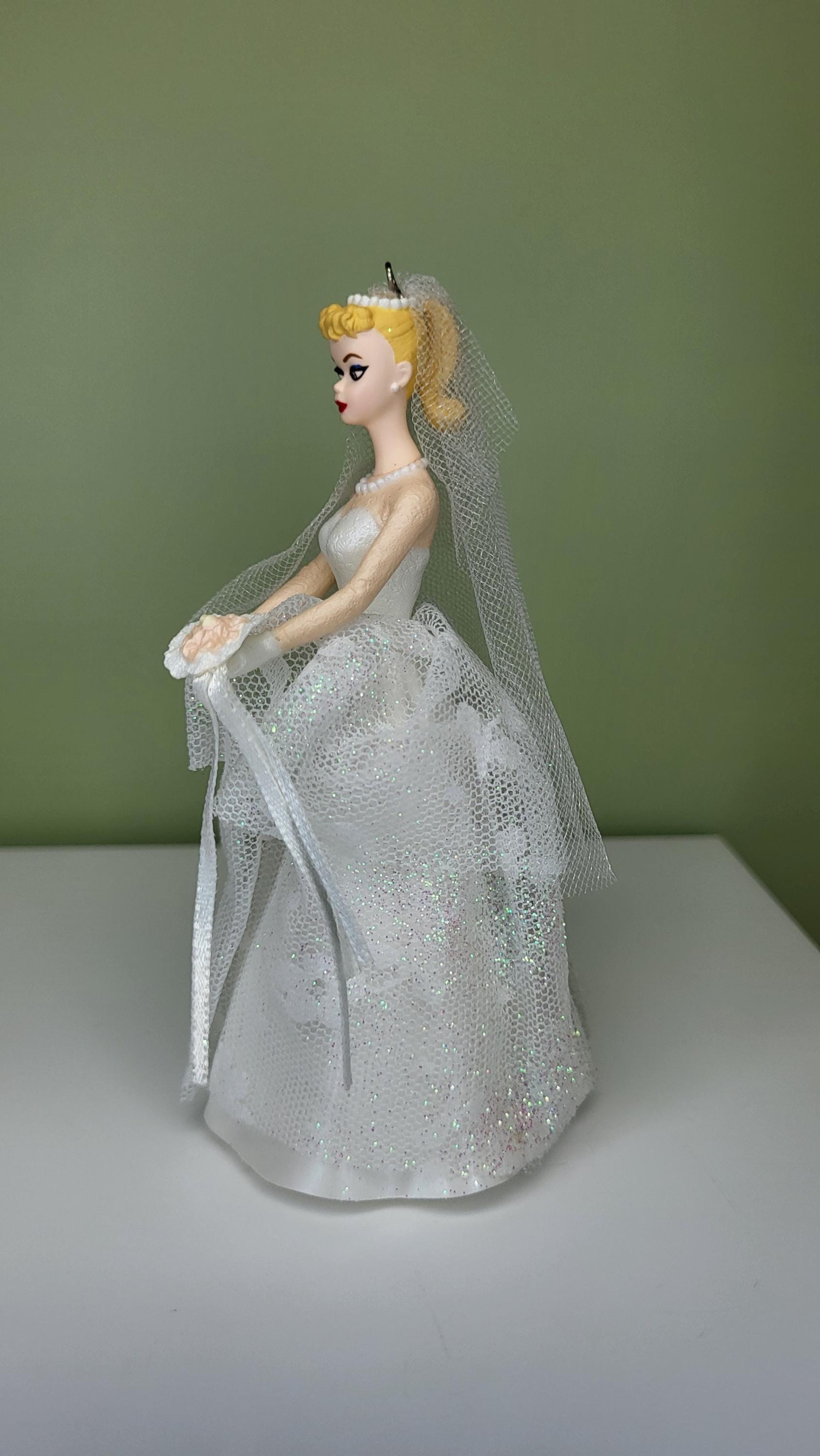 Vintage 1997 Hallmark Keepsake "Wedding Day Barbie" Ornament NIB 4th in Series view 6