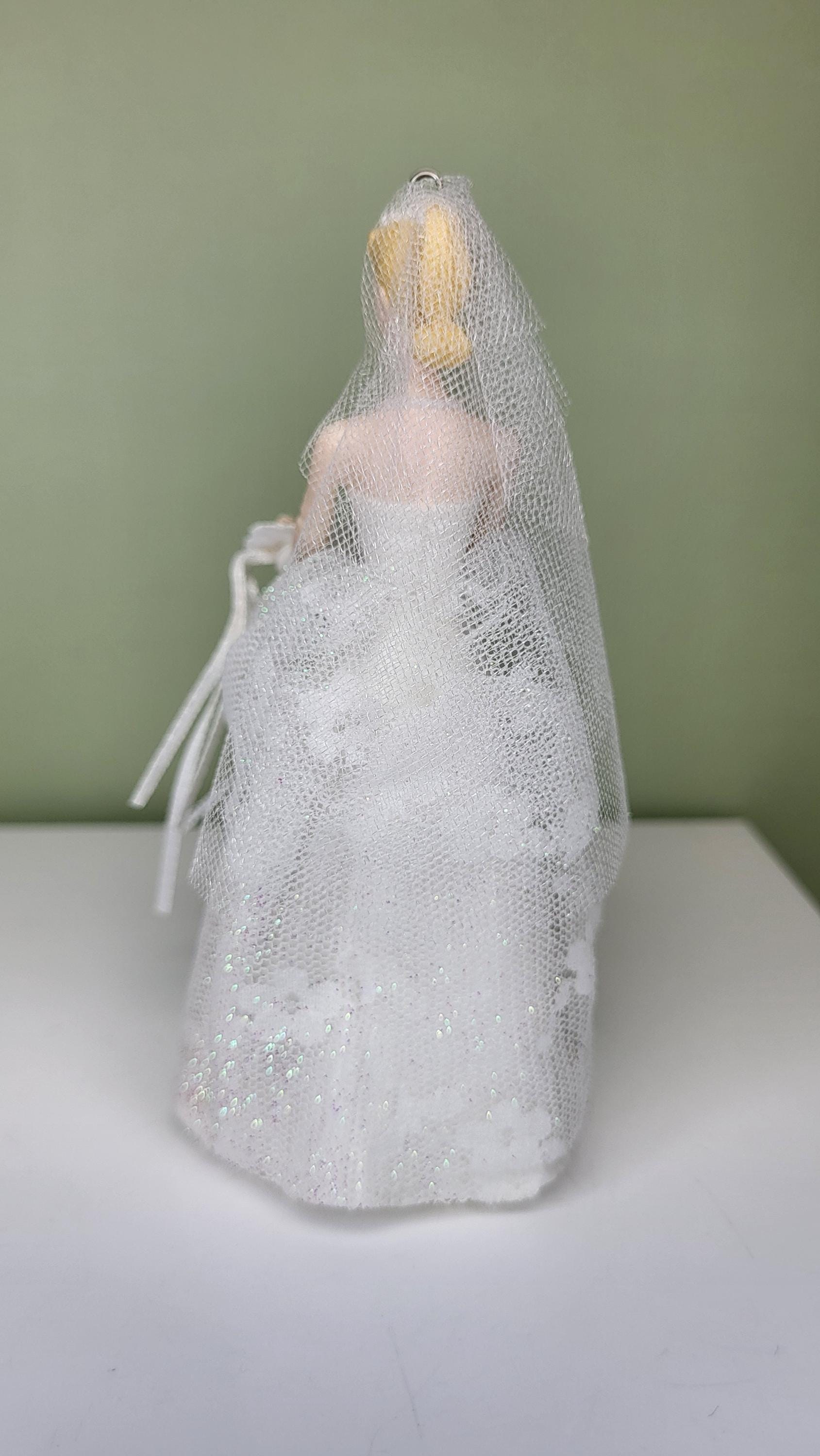 Vintage 1997 Hallmark Keepsake "Wedding Day Barbie" Ornament NIB 4th in Series view 7