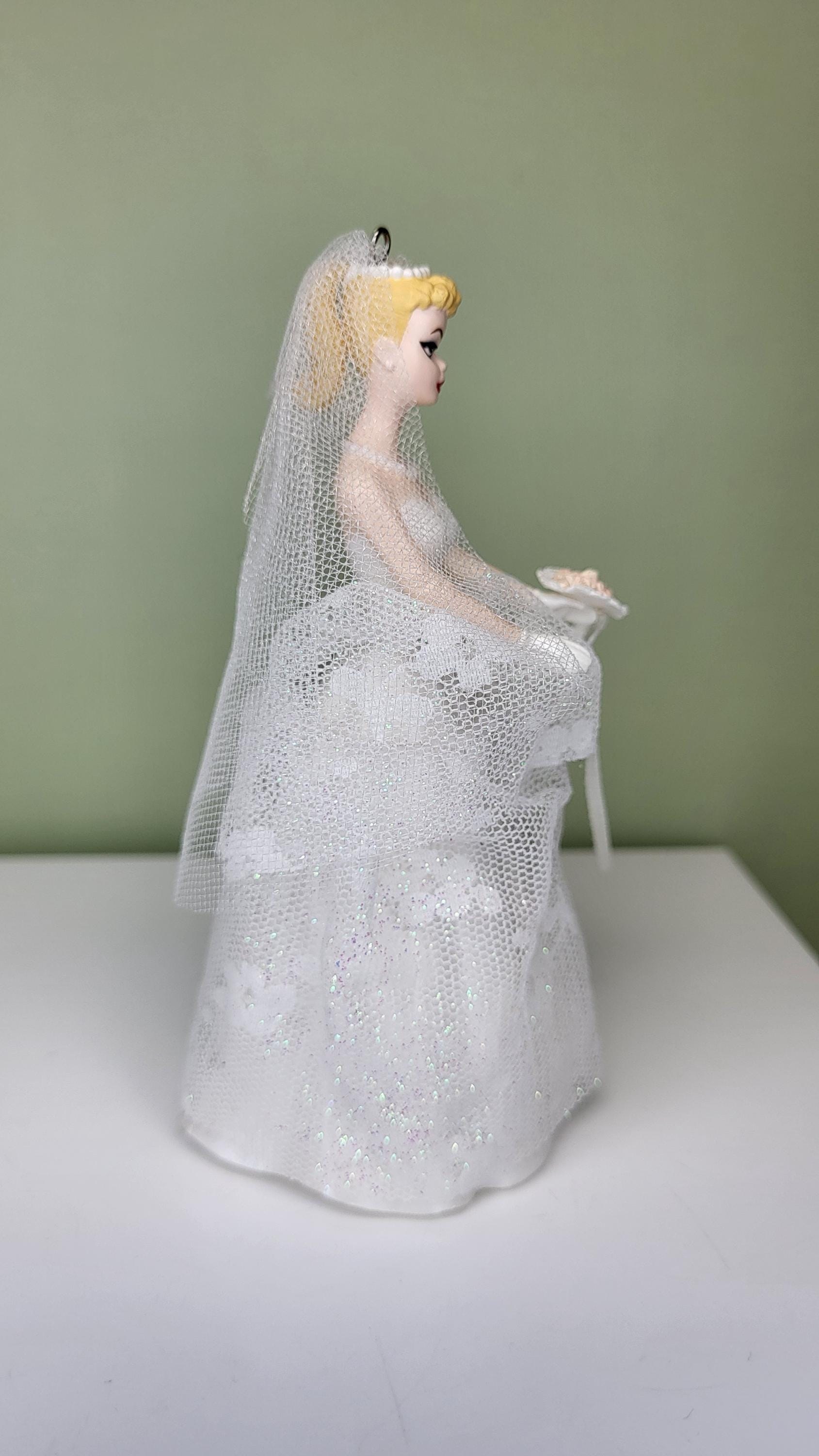 Vintage 1997 Hallmark Keepsake "Wedding Day Barbie" Ornament NIB 4th in Series view 8