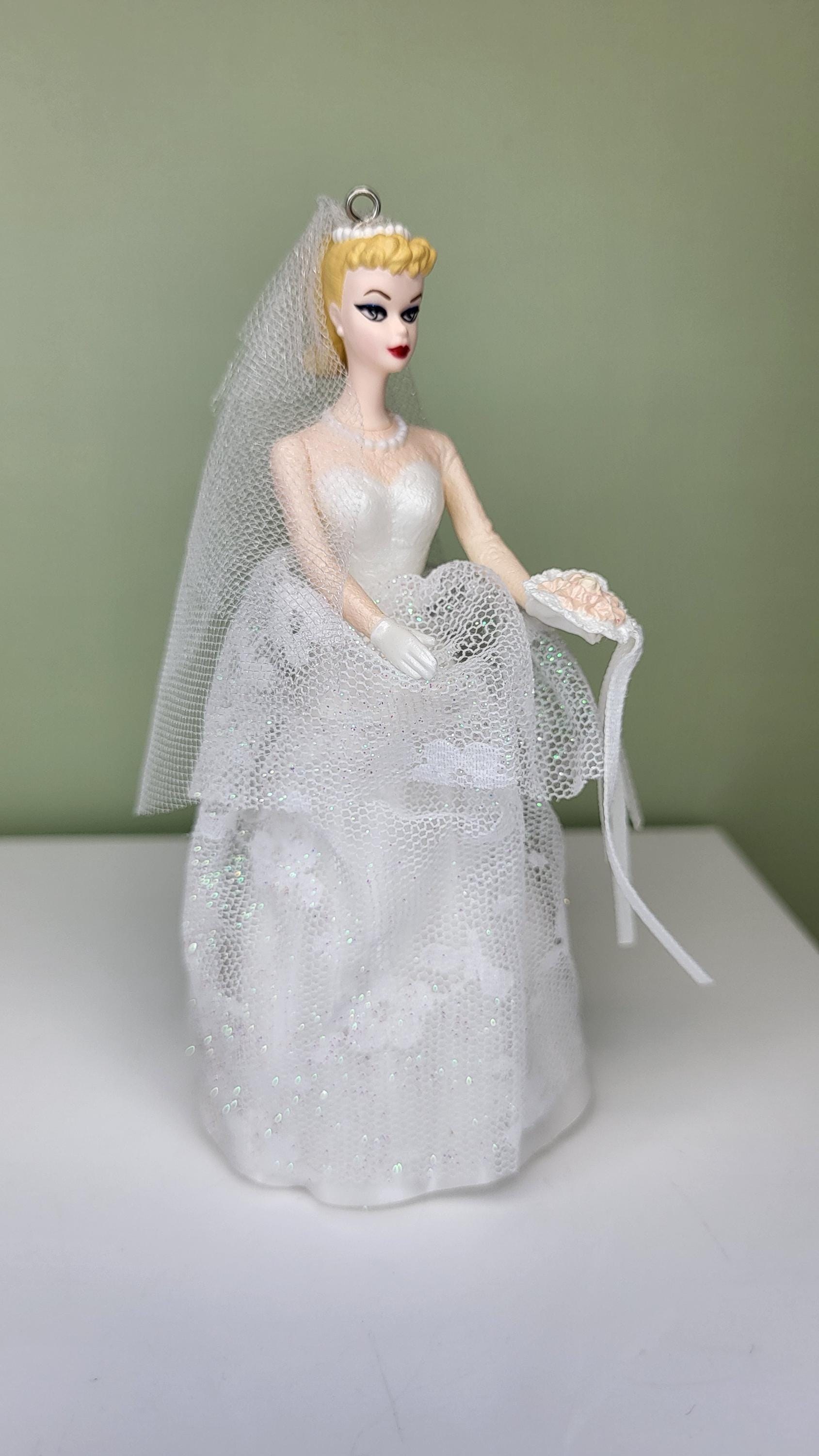 Vintage 1997 Hallmark Keepsake "Wedding Day Barbie" Ornament NIB 4th in Series view 9