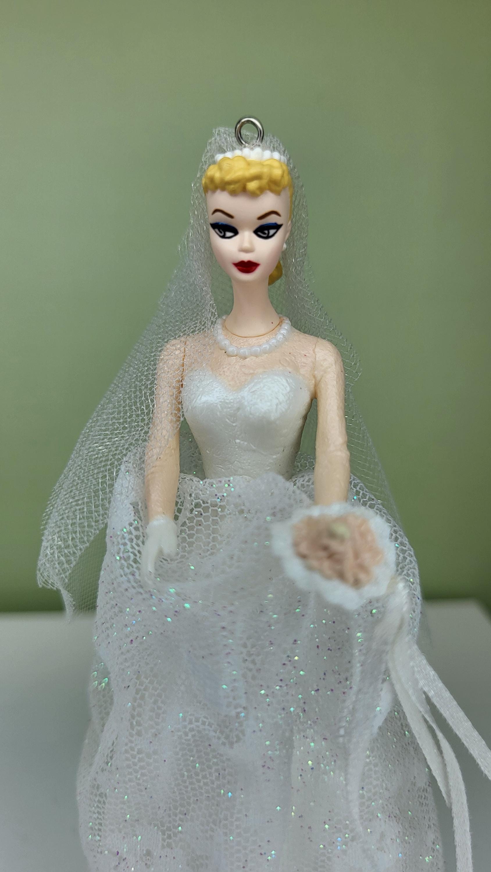 Vintage 1997 Hallmark Keepsake "Wedding Day Barbie" Ornament NIB 4th in Series view 10