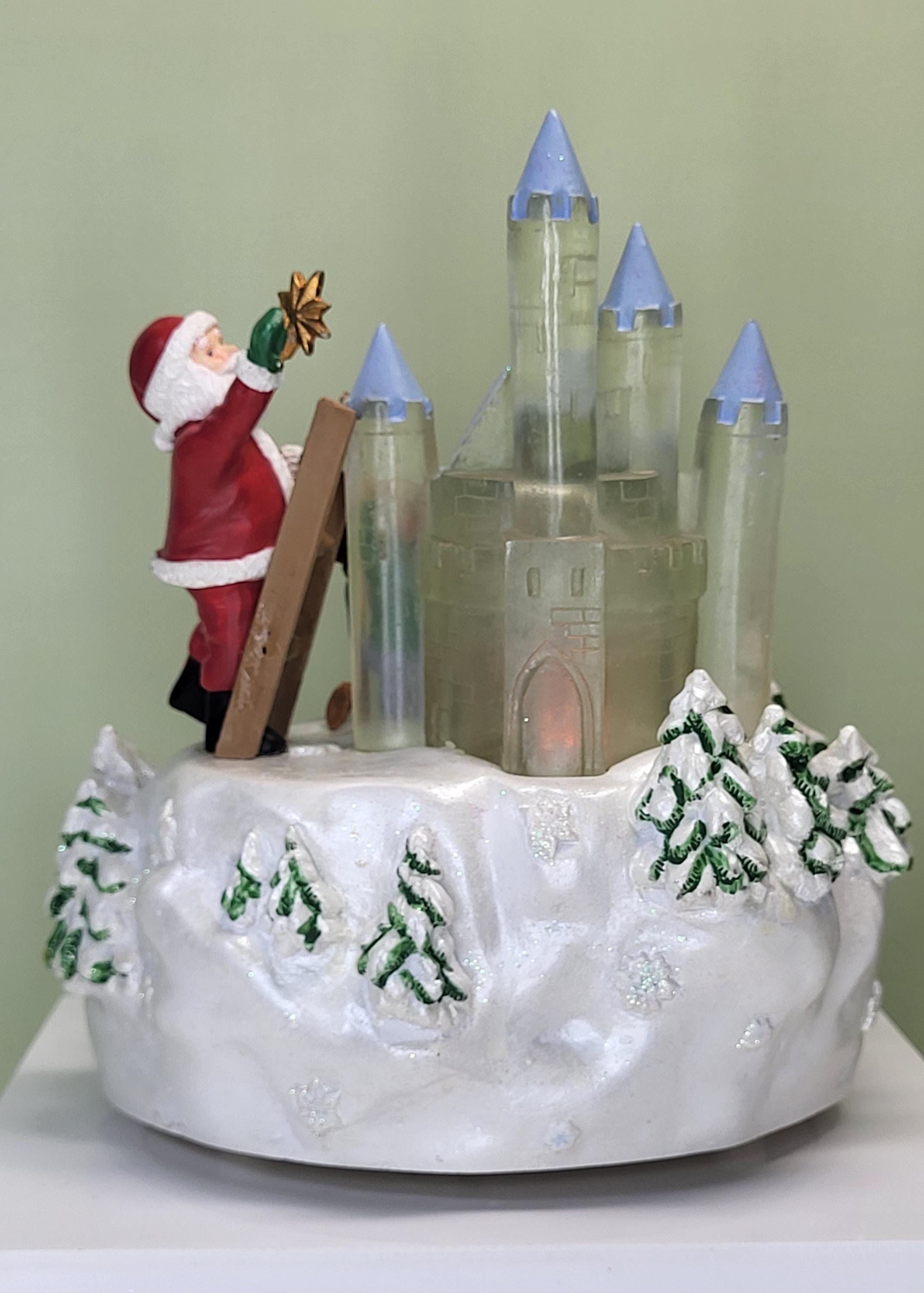 1997 Avon Santa's Magical Castle Musical Figurine - Motion & Lights - With Original Box view 14