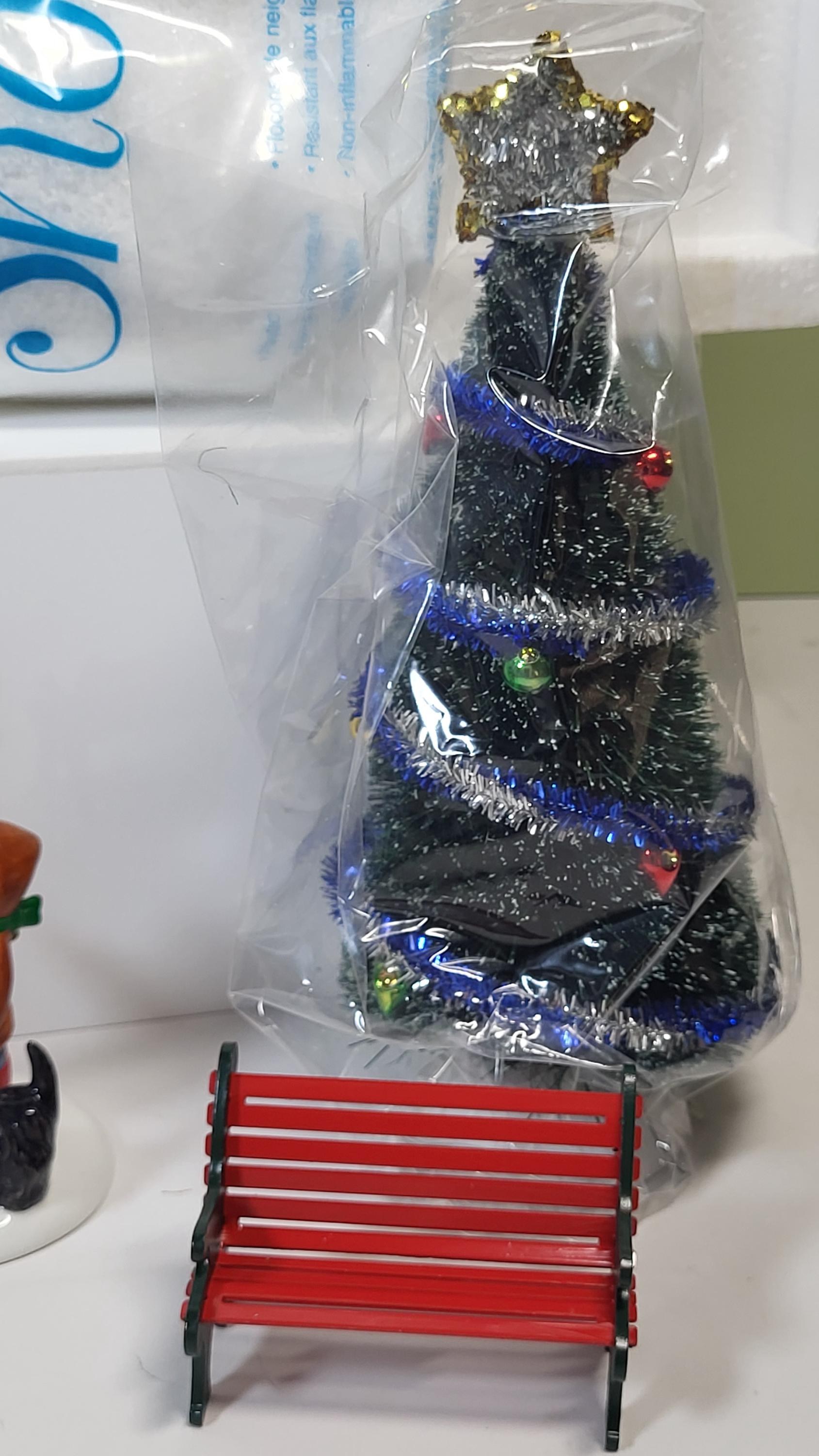 Department 56 Christmas Village Bundle: "Fresh Fallen Snow", "Porcelain Pine Trees" Set (approx. 10+ Pcs), Like New, Never Used, with Boxes view 11