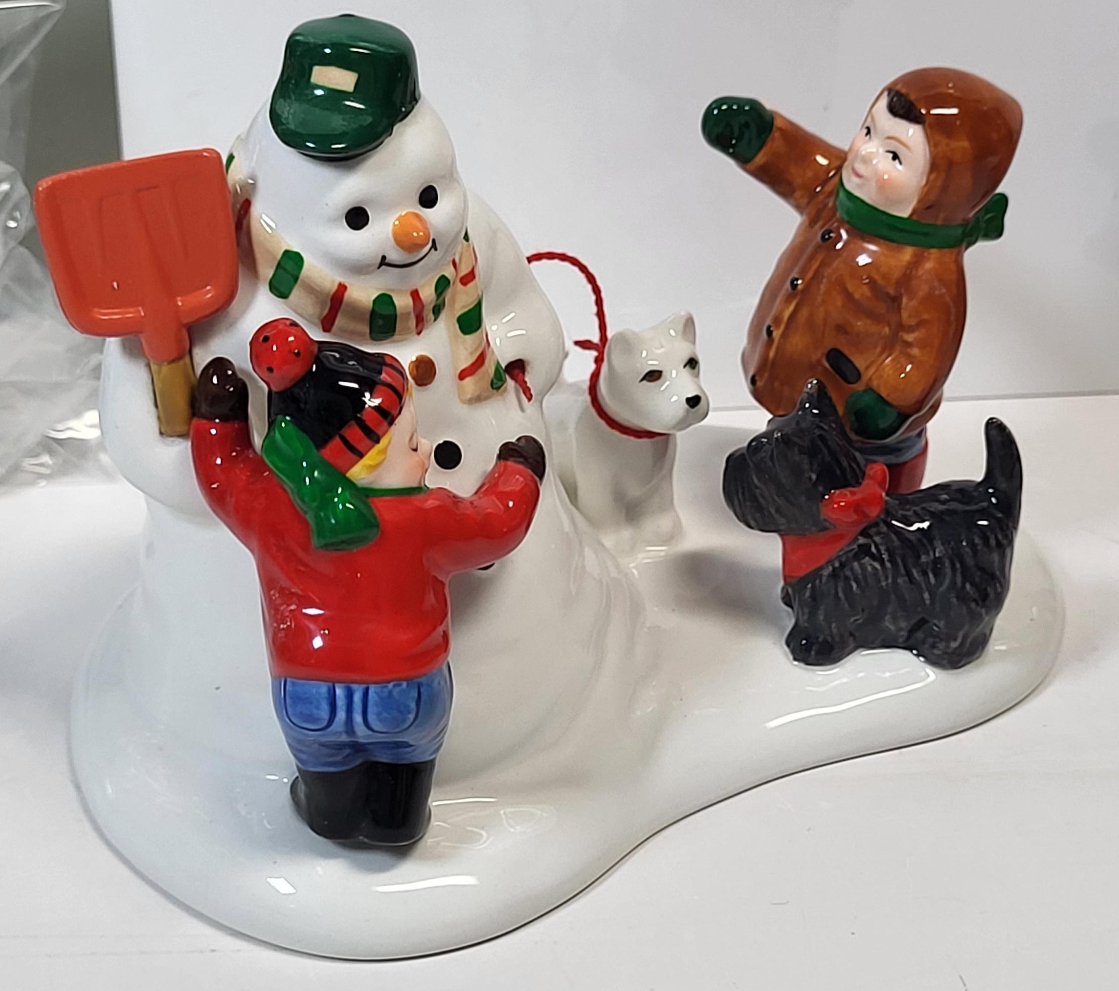 Department 56 Christmas Village Bundle: "Fresh Fallen Snow", "Porcelain Pine Trees" Set (approx. 10+ Pcs), Like New, Never Used, with Boxes view 10