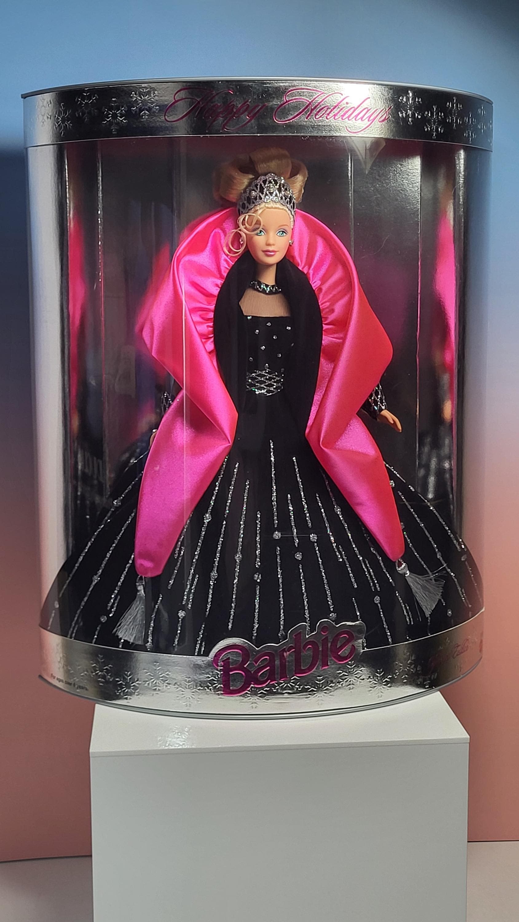 Rare 1998 Happy Holidays Barbie - Misprint Box, Black Gown