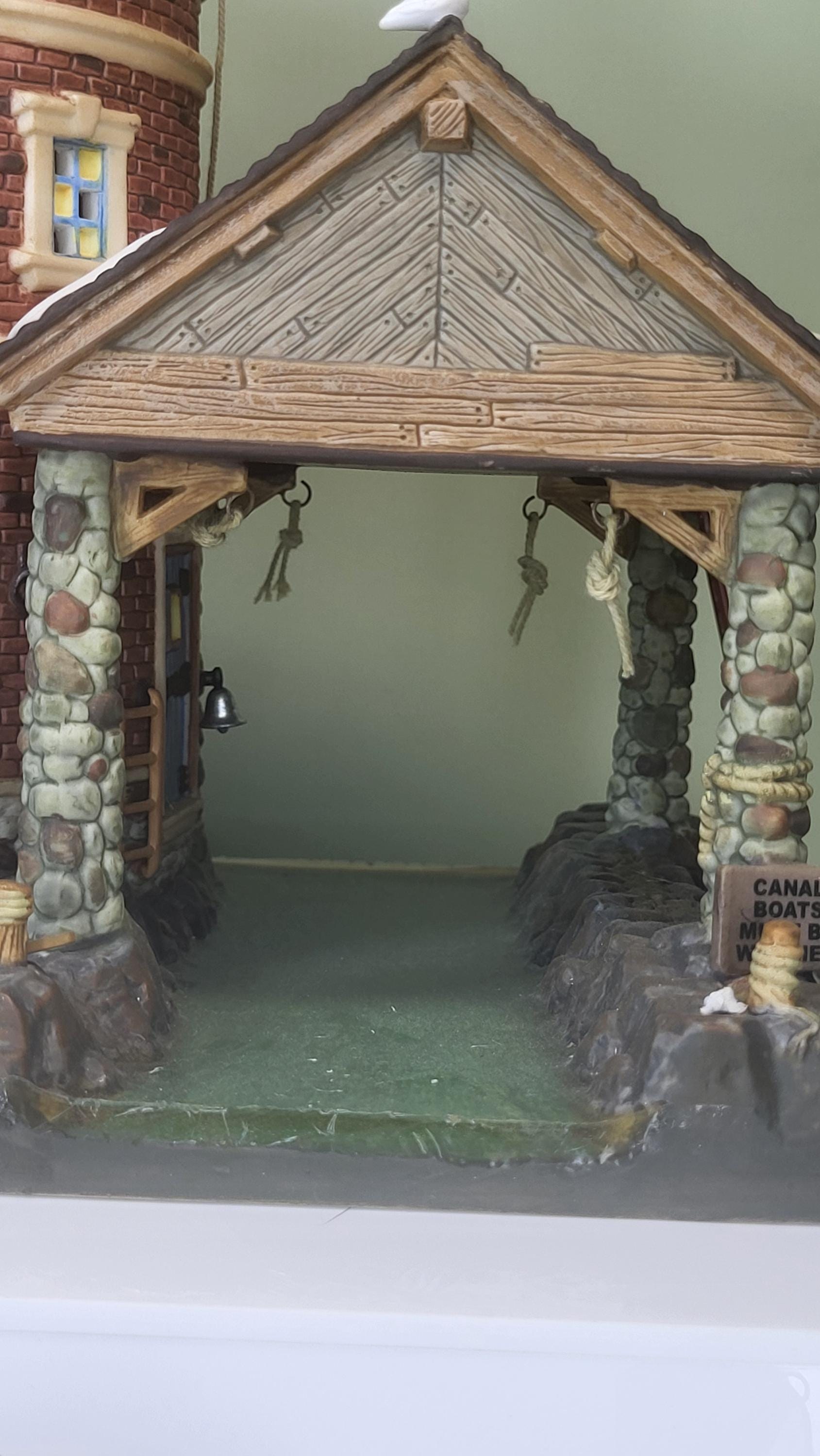 Rare Dept 56 Dickens Village Lot: St Ives Lock House #58496 and Abington Canal Boat Set #58522 view 11