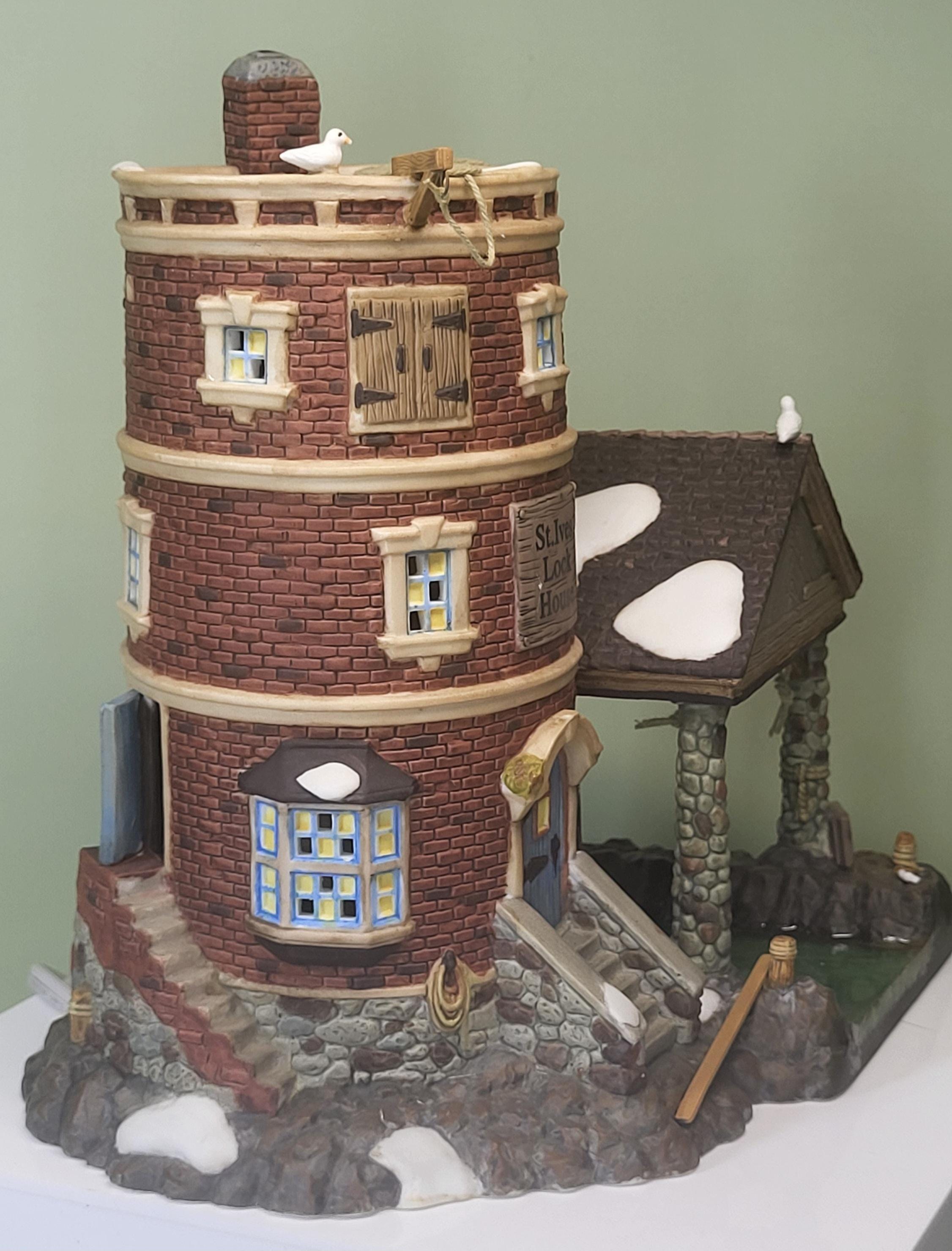 Rare Dept 56 Dickens Village Lot: St Ives Lock House #58496 and Abington Canal Boat Set #58522 view 16