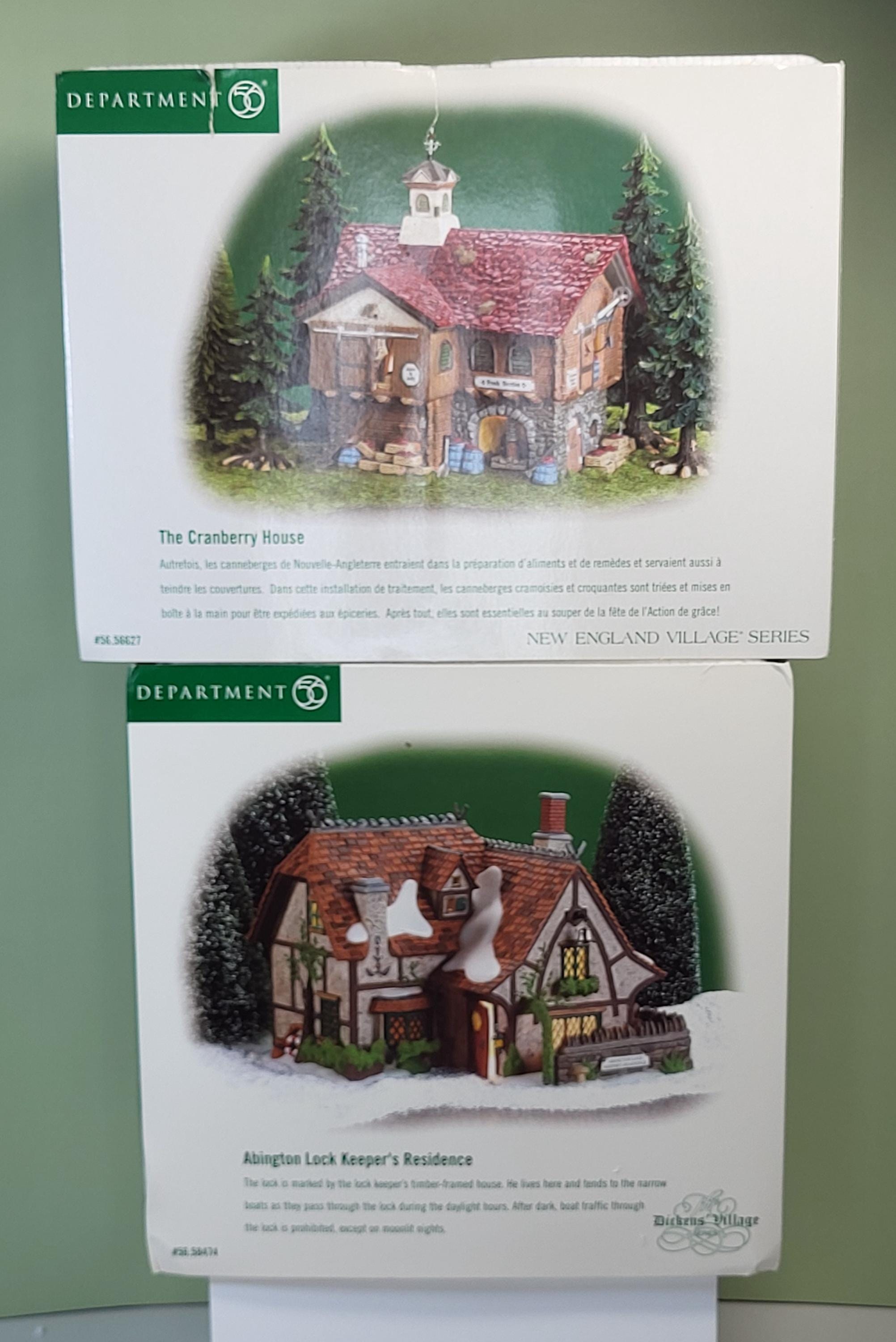 Department 56 Set of 2 Christmas Village Houses view 3